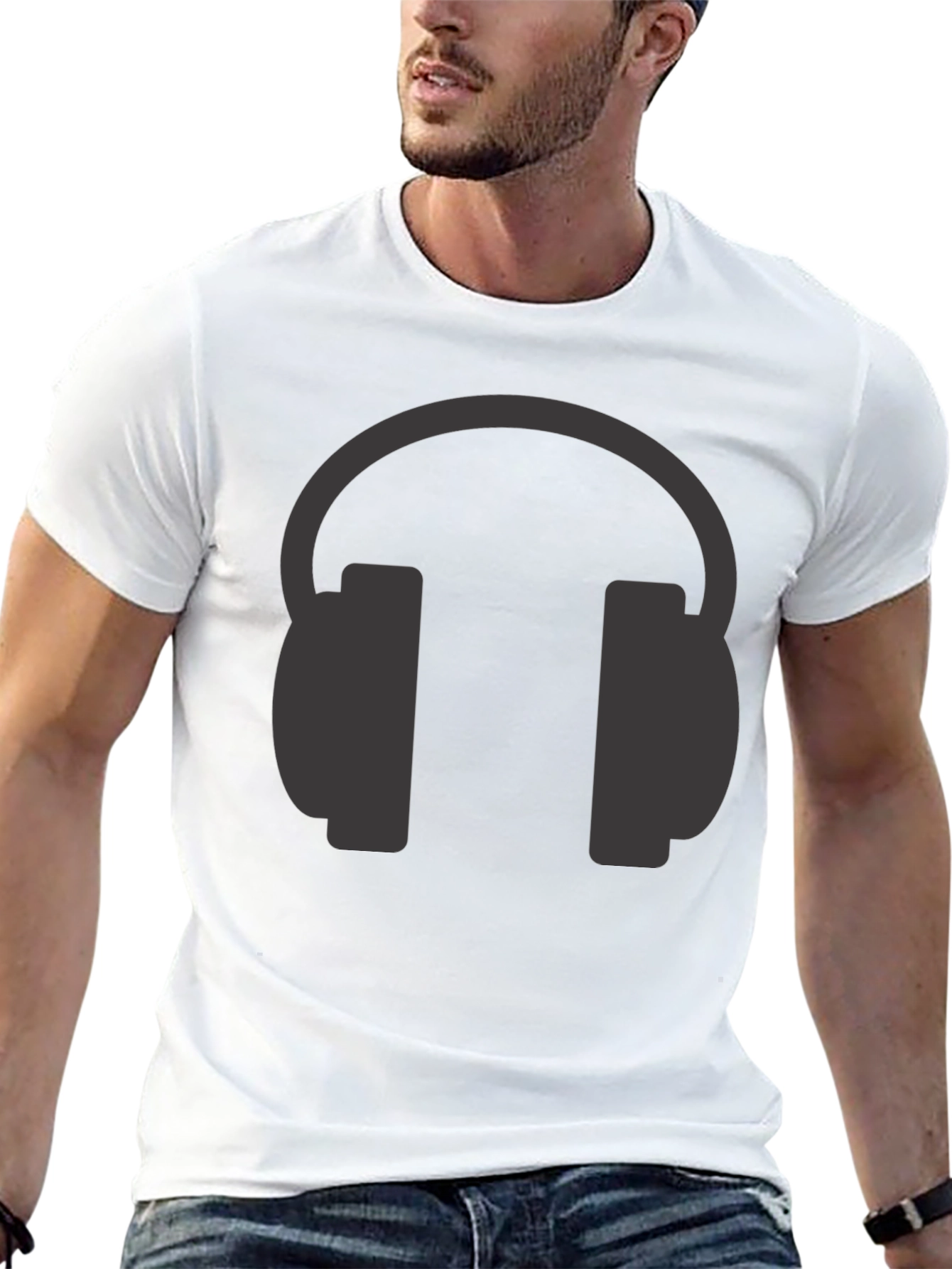 Headphone Graphic T-Shirt - Music Lover Tee