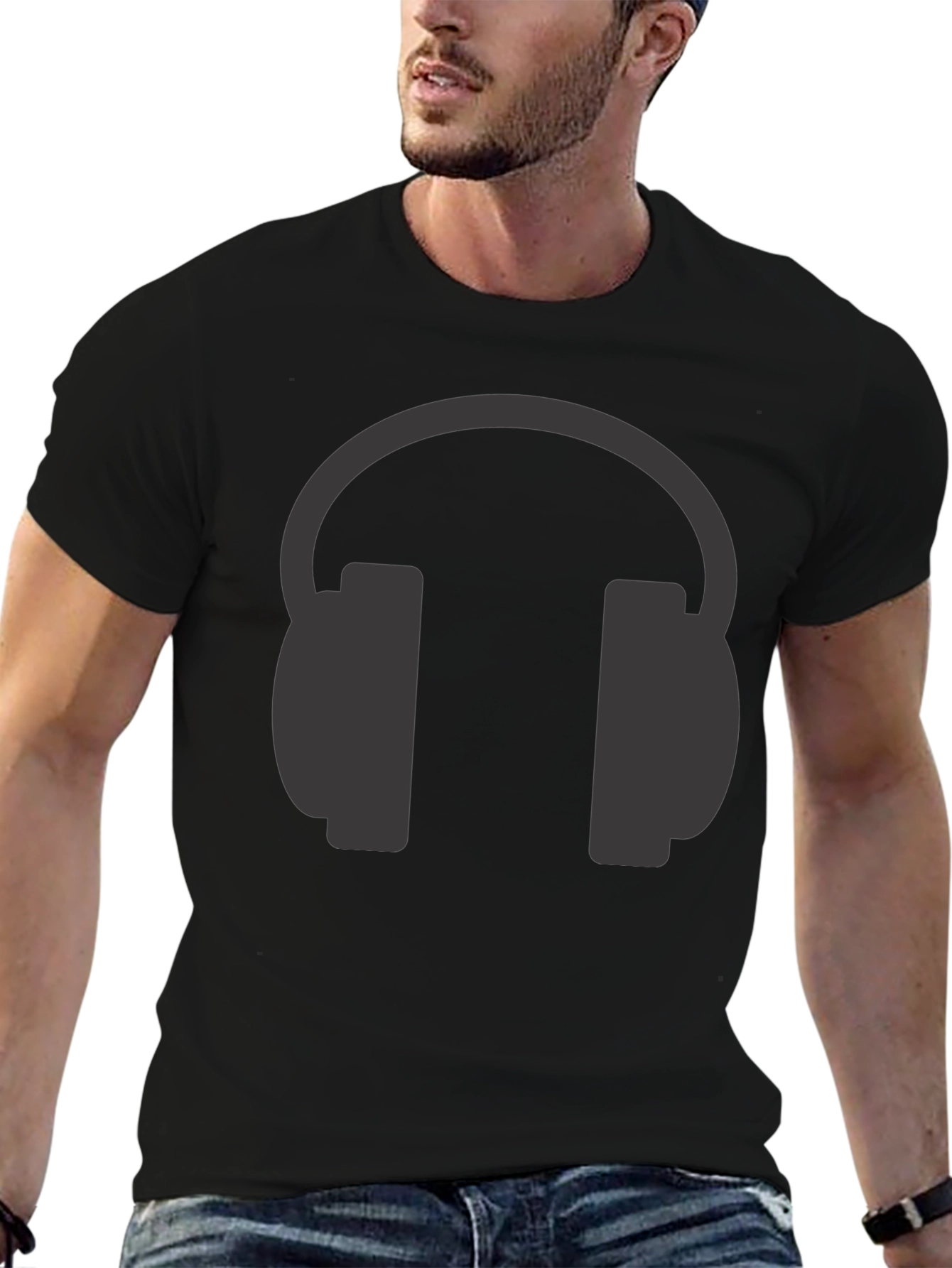Headphone Graphic T-Shirt - Music Lover Tee
