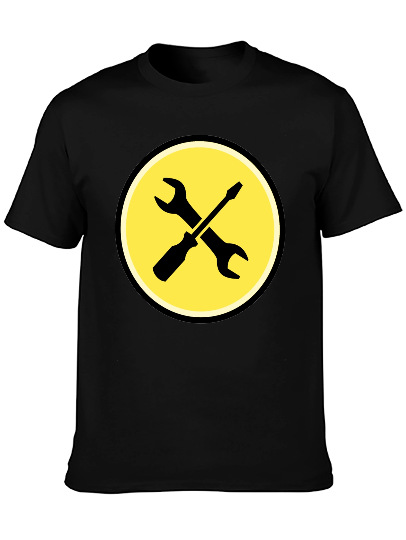 Tools Graphic Black Crew Neck T-Shirt