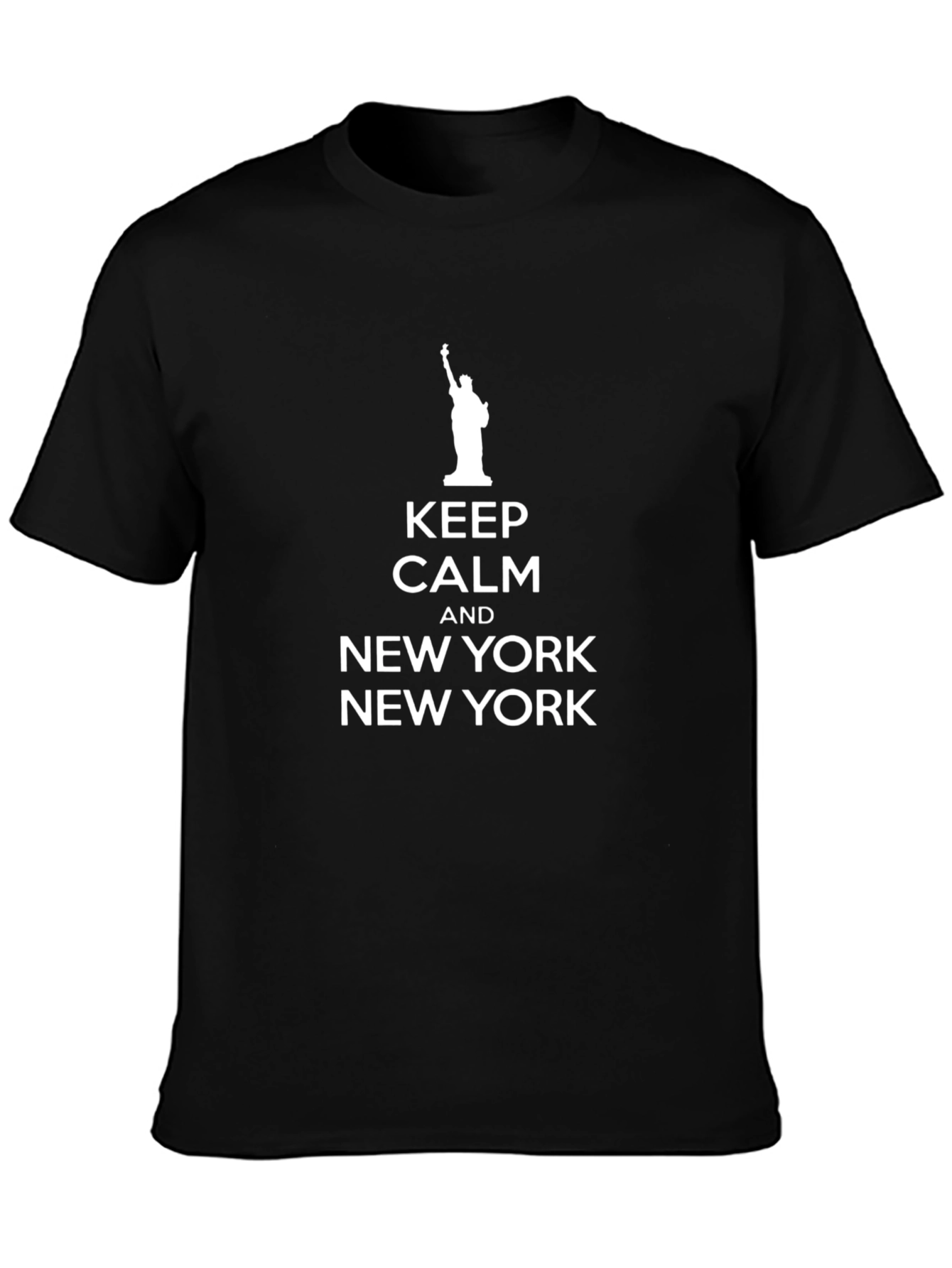Keep Calm NY Black T-Shirt