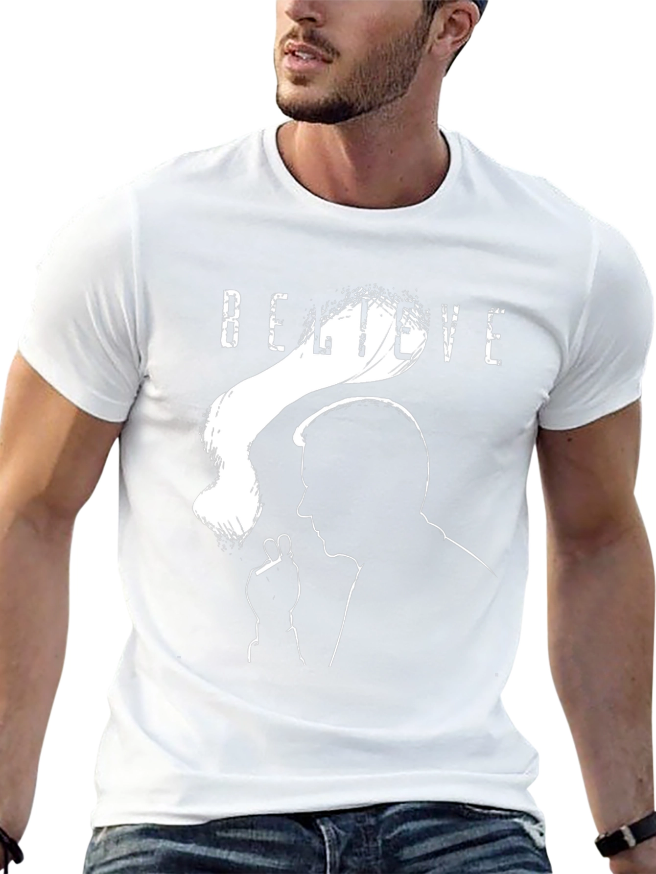 Believe Silhouette Graphic Tee - Classic Black