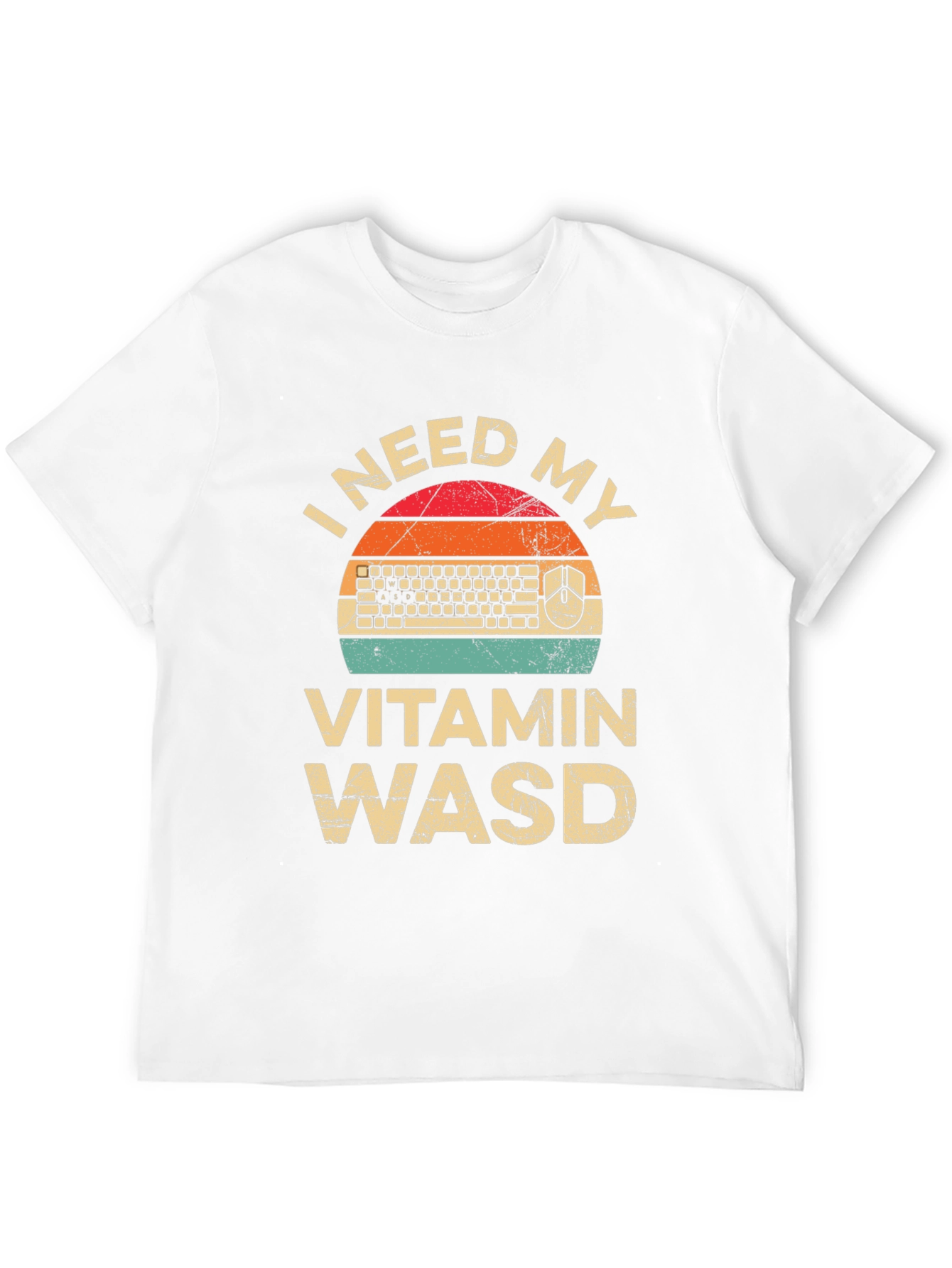 I Need My Vitamin WASD T-Shirt - Gamer Tee