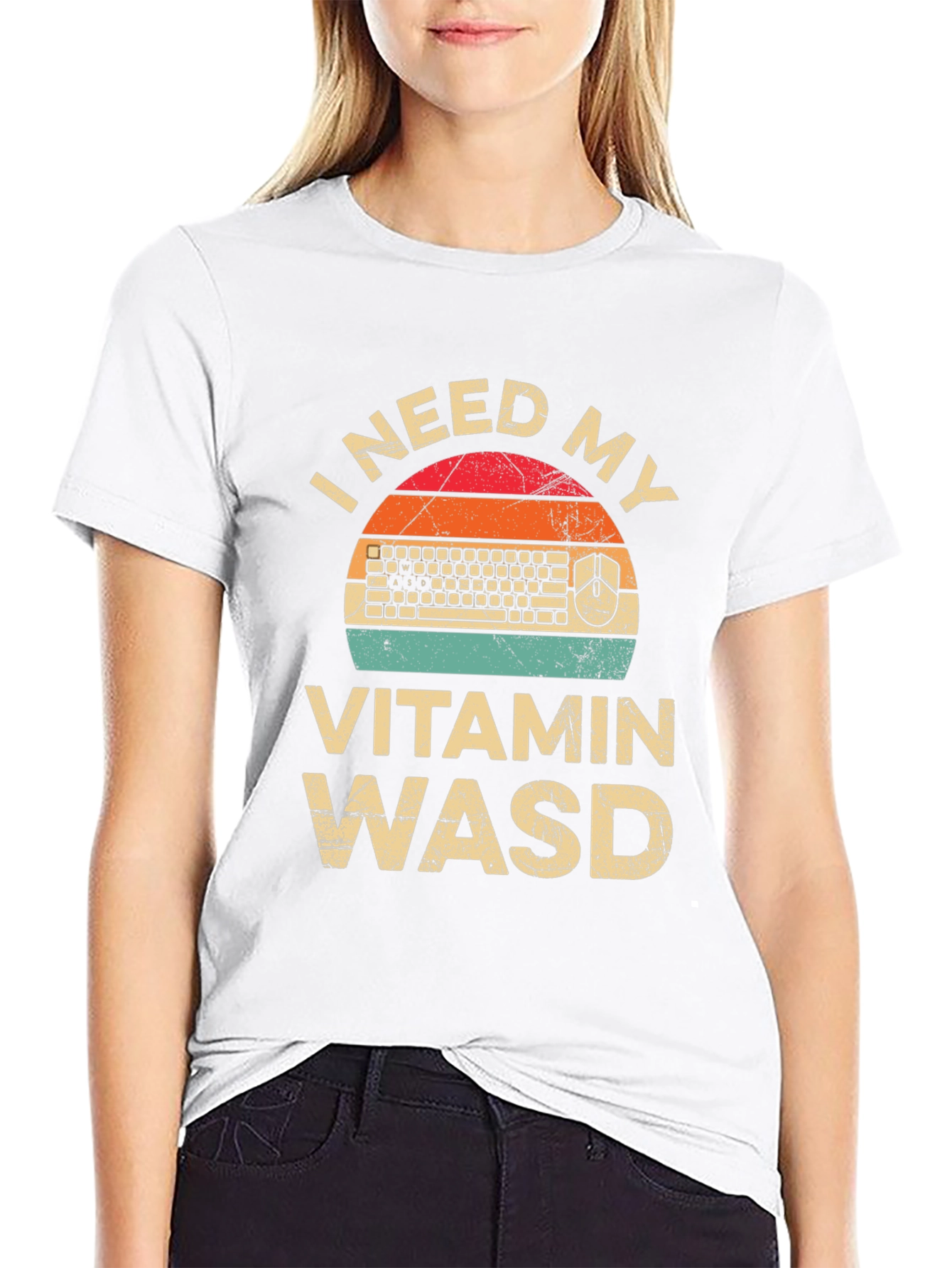 I Need My Vitamin WASD T-Shirt - Gamer Tee