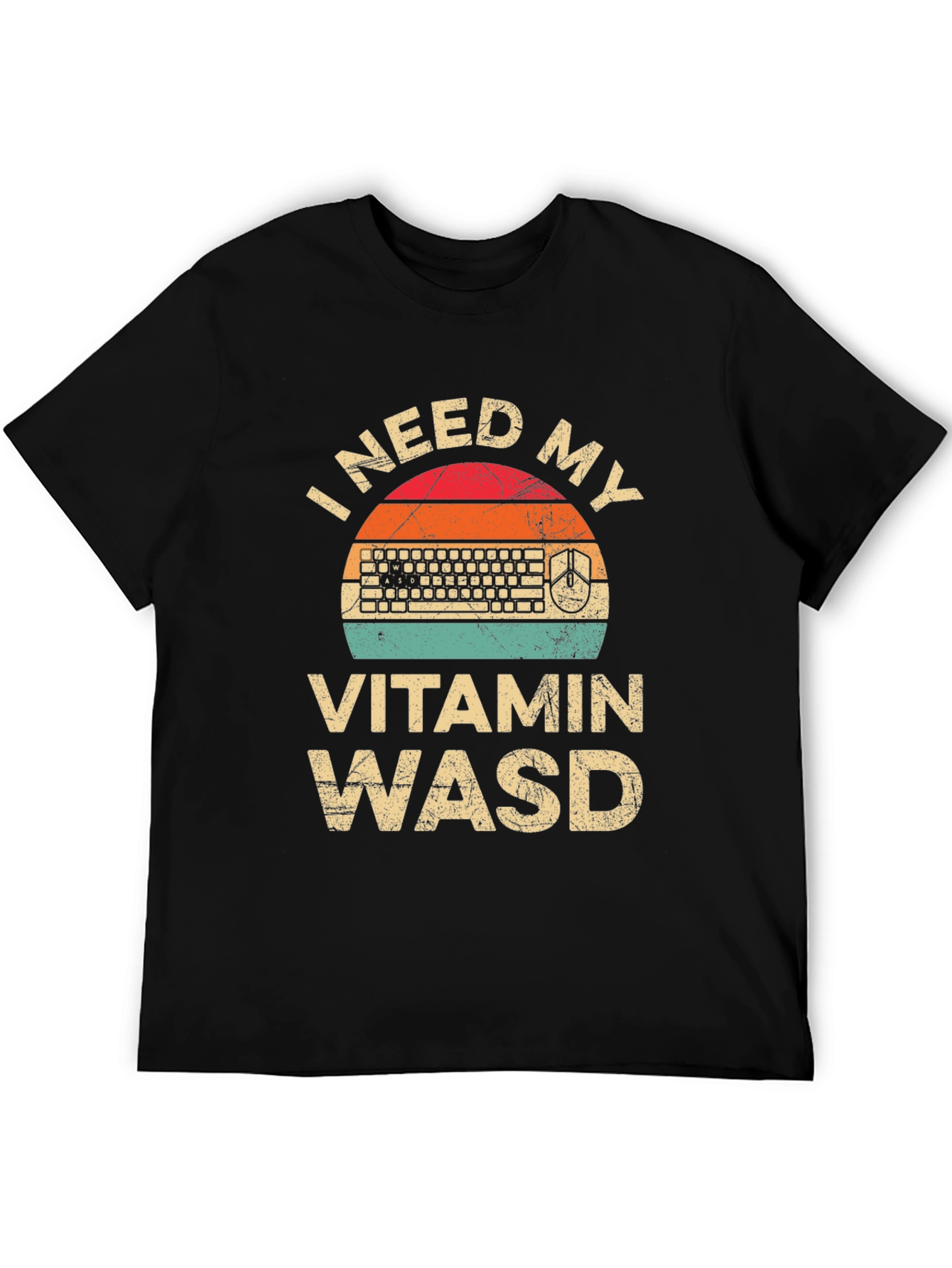 I Need My Vitamin WASD T-Shirt - Gamer Tee