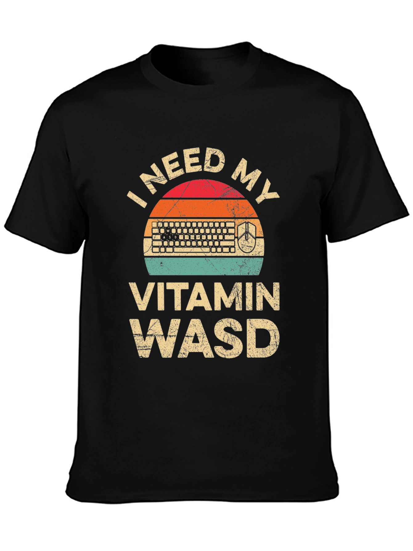 I Need My Vitamin WASD T-Shirt - Gamer Tee