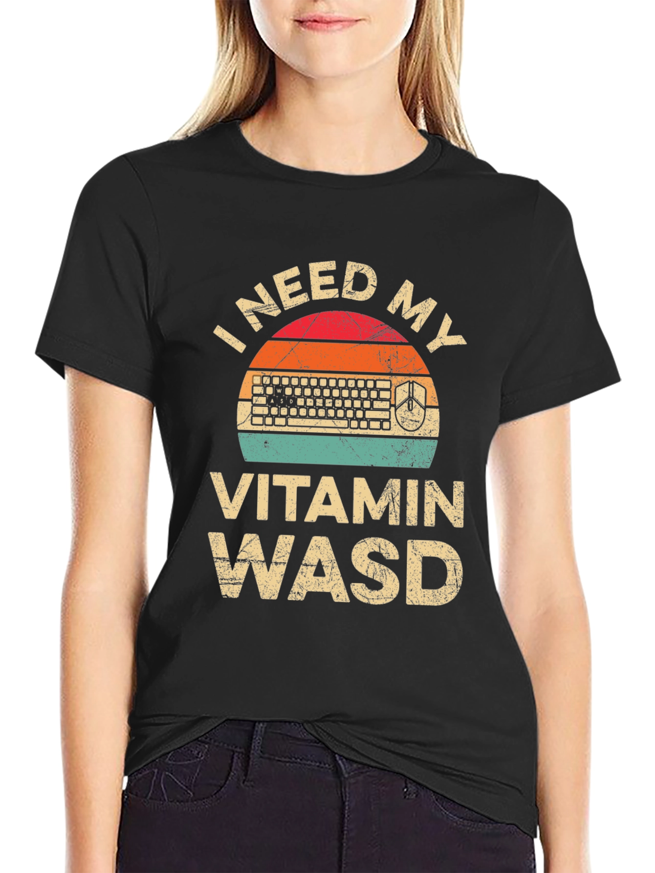 I Need My Vitamin WASD T-Shirt - Gamer Tee