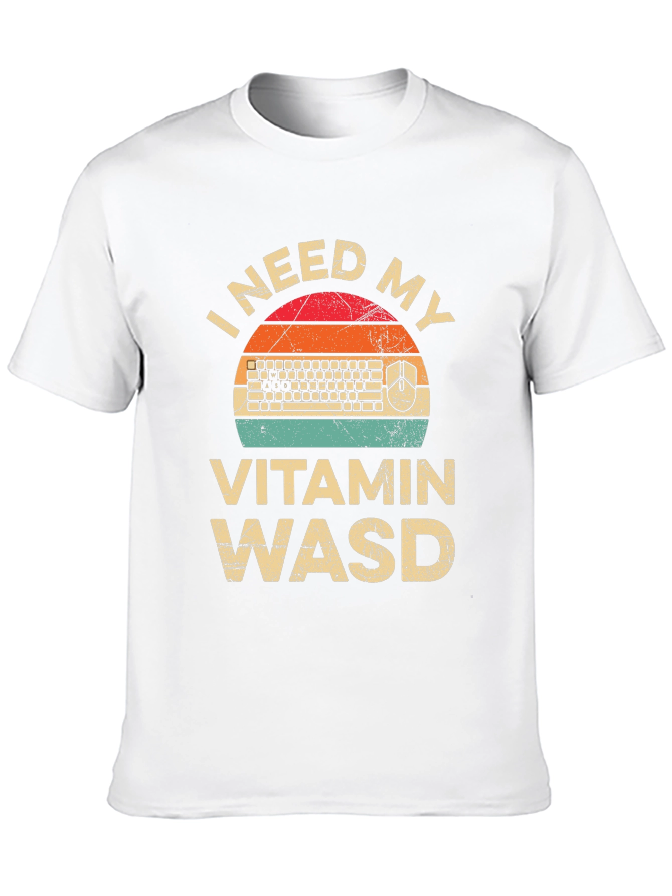 I Need My Vitamin WASD T-Shirt - Gamer Tee