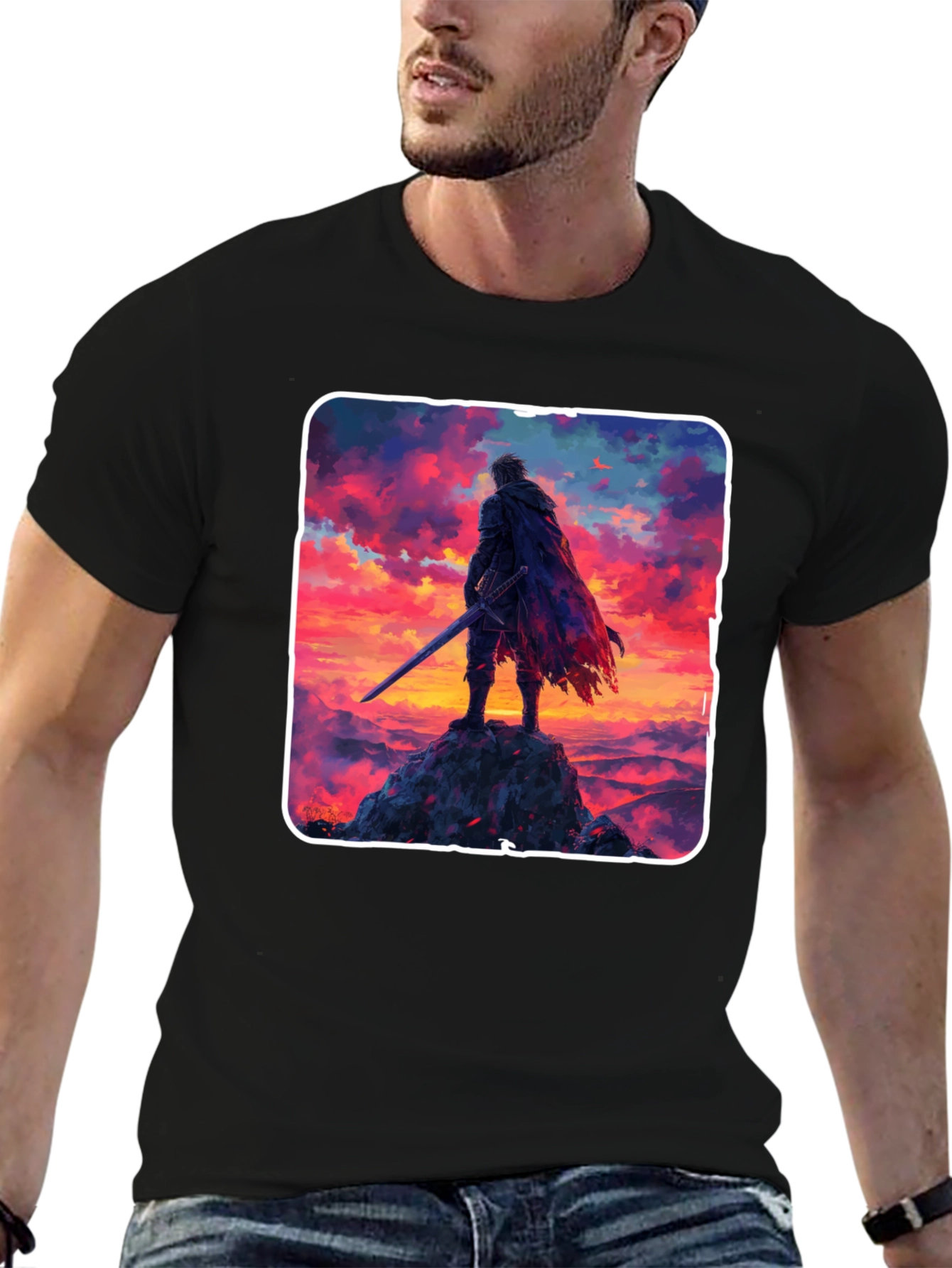 Epic Warrior Graphic Tee - Black