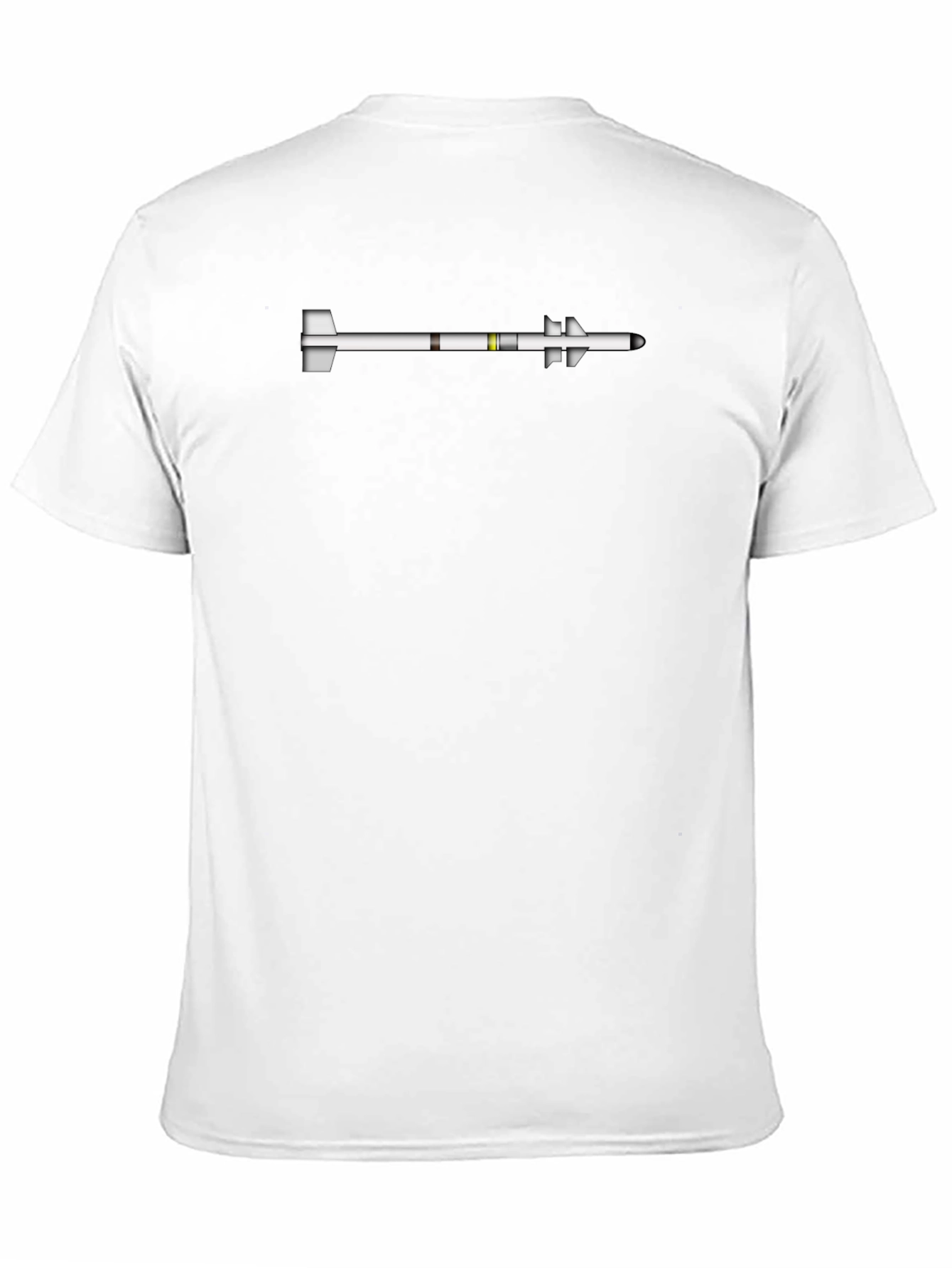 Missile Graphic Tee - Bold Black Cotton Shirt