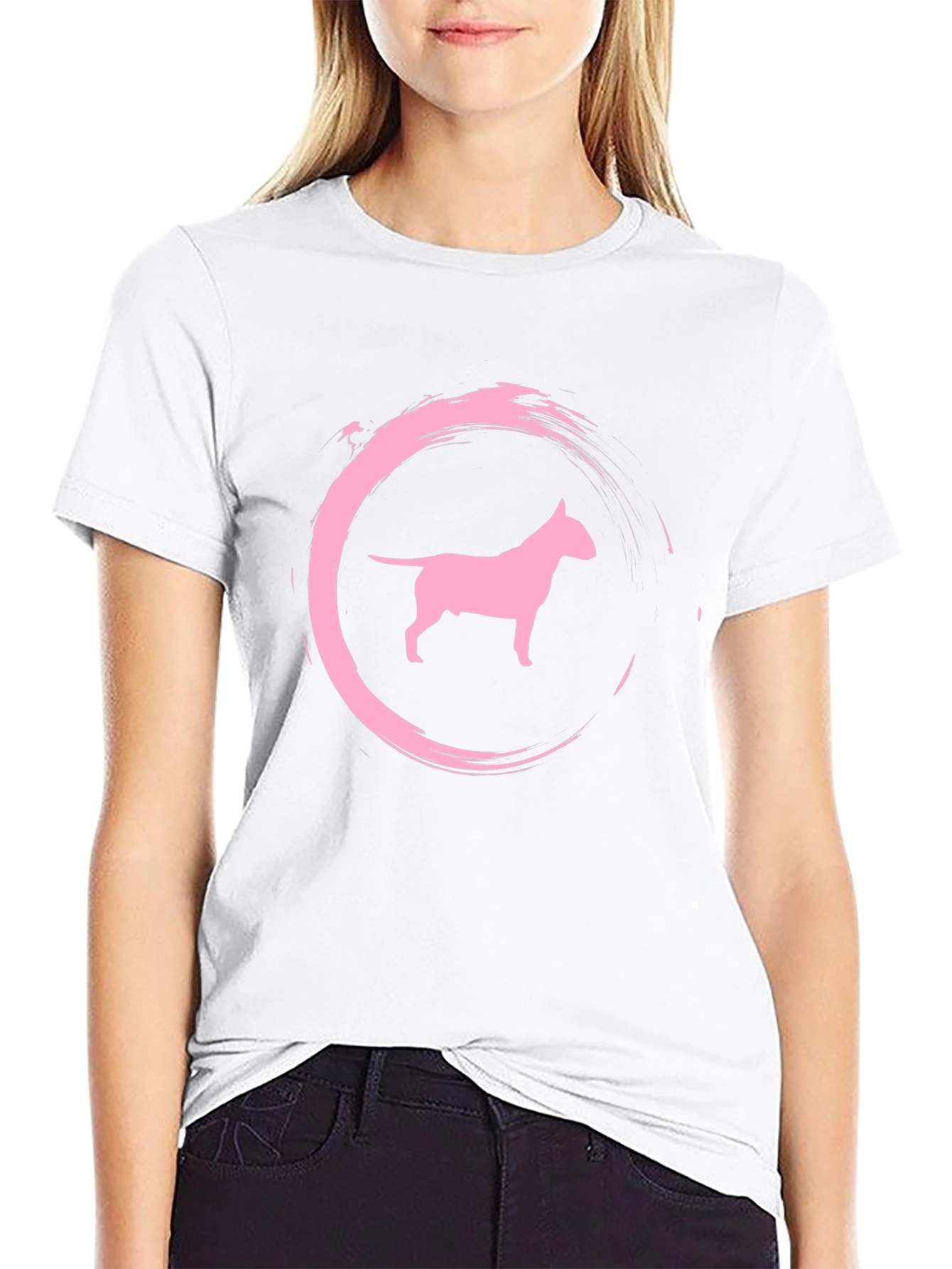 Dog Silhouette Graphic Tee - Stylish & Comfy