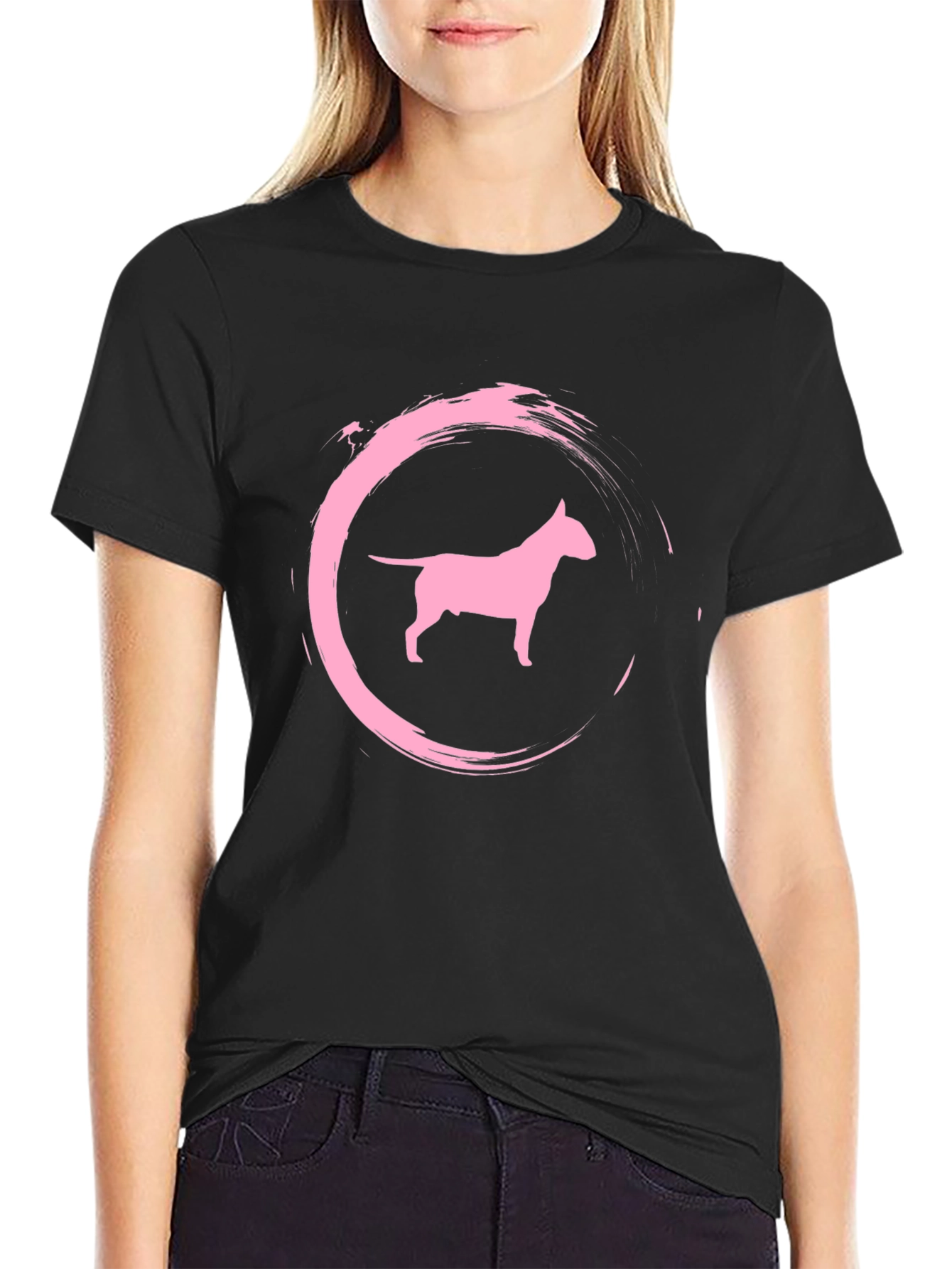 Dog Silhouette Graphic Tee - Stylish & Comfy