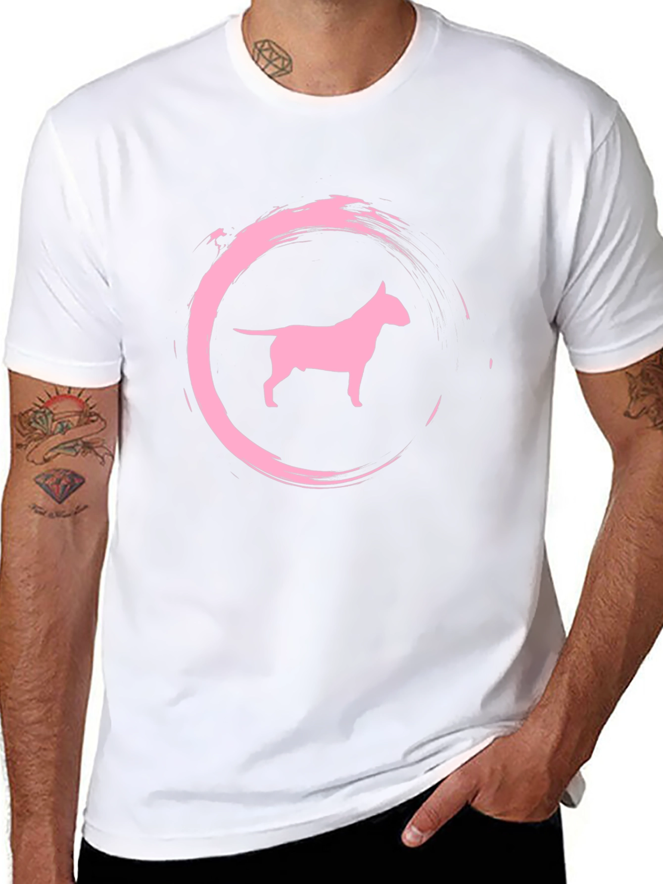 Dog Silhouette Graphic Tee - Stylish & Comfy