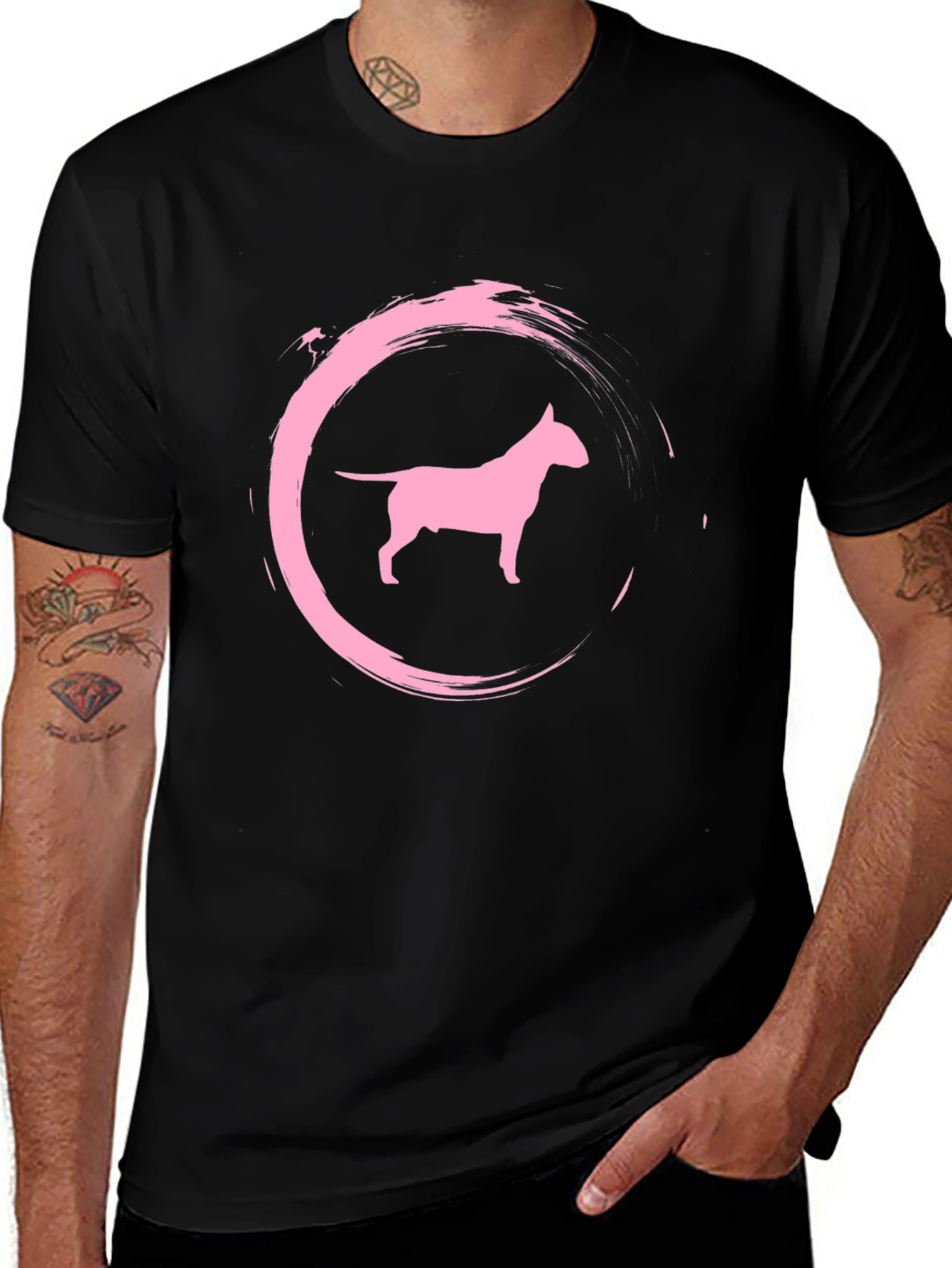 Dog Silhouette Graphic Tee - Stylish & Comfy
