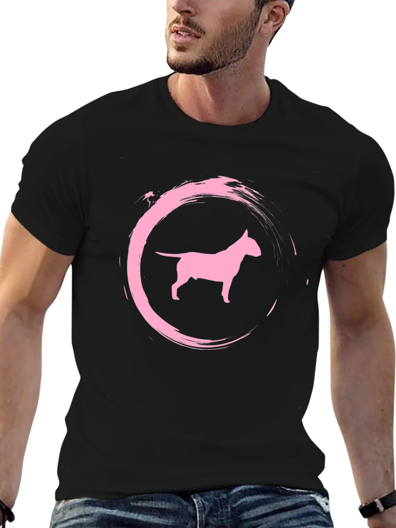 Dog Silhouette Graphic Tee - Stylish & Comfy