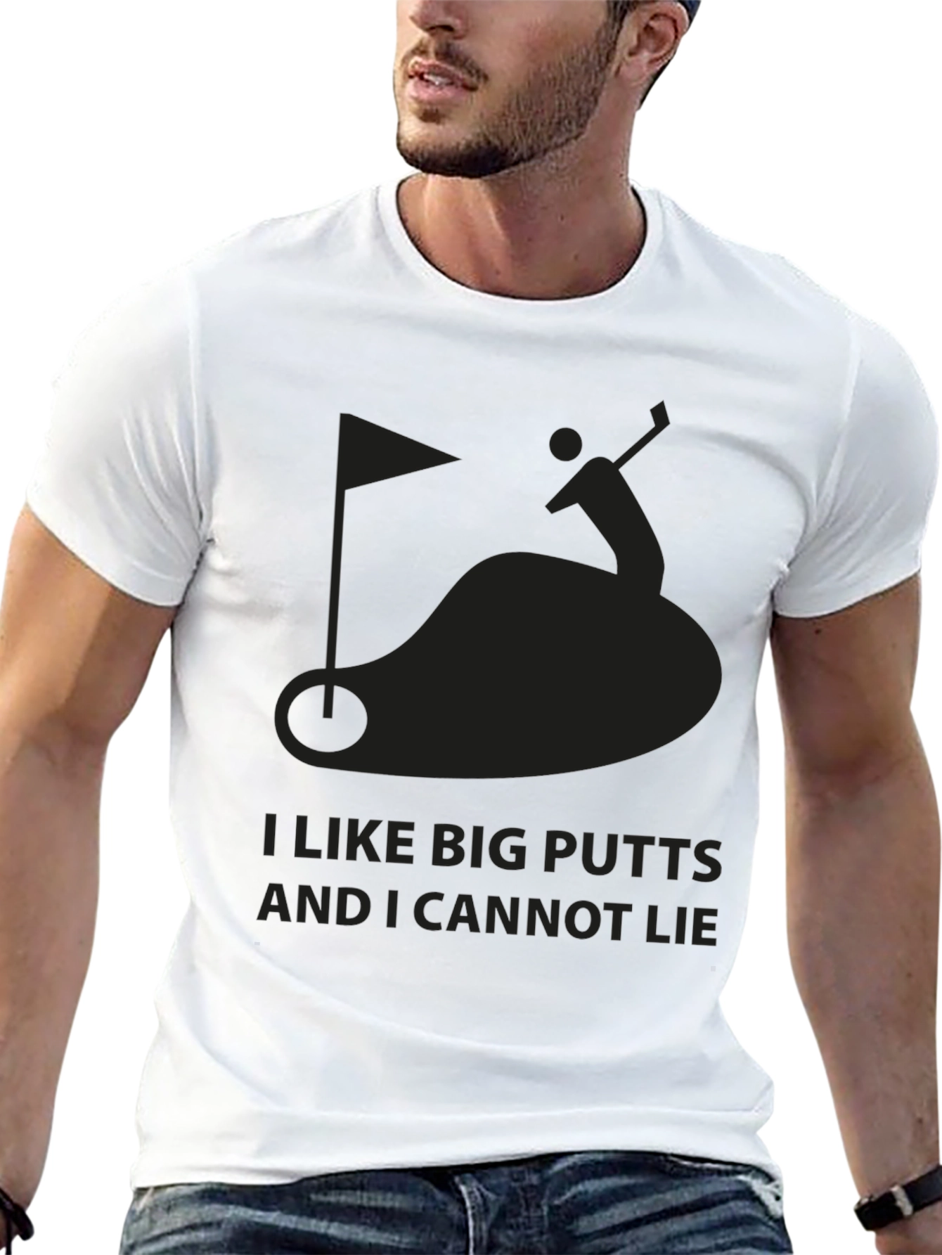 Funny Golf T-Shirt: I Like Big Putts