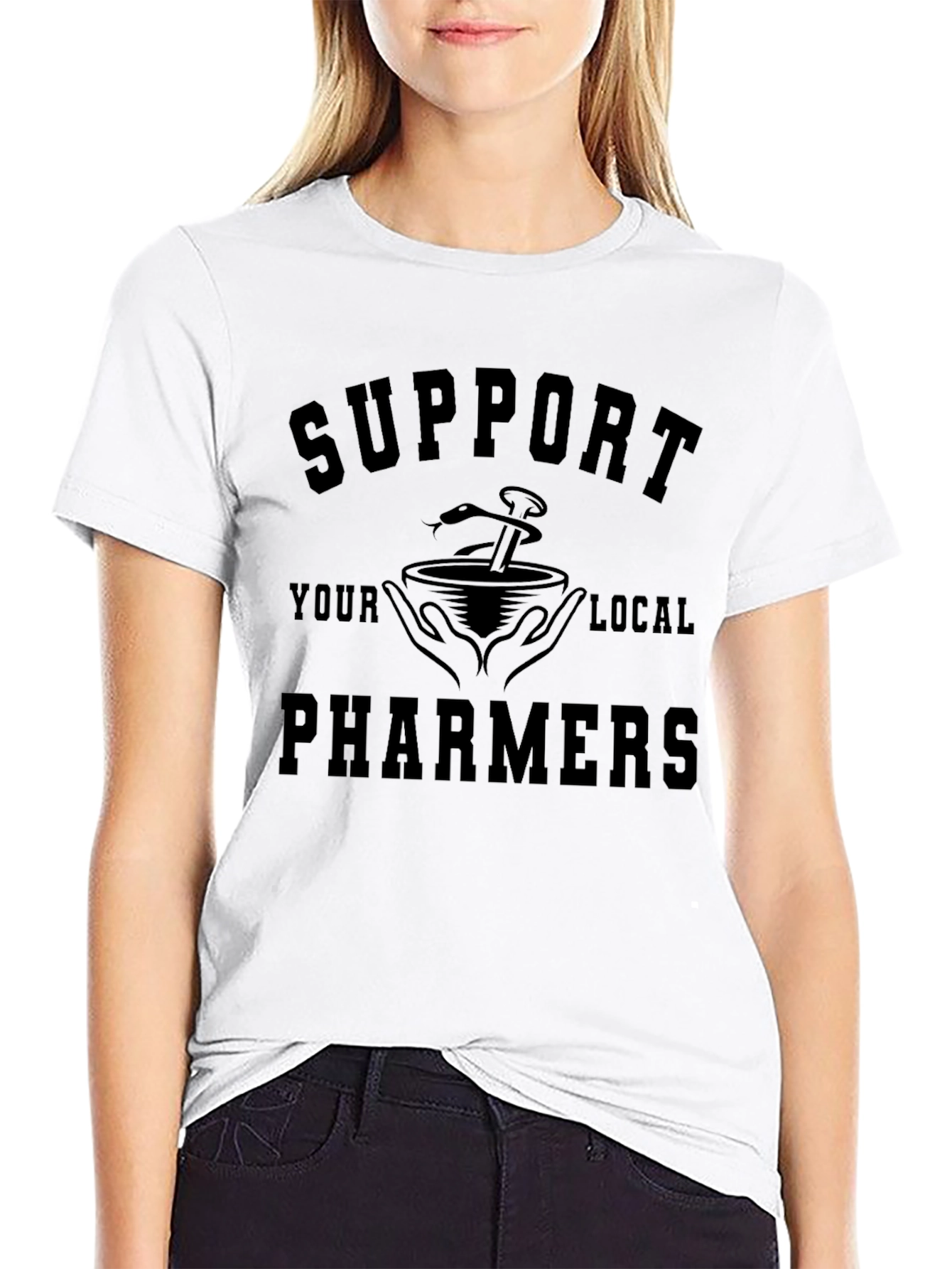Support Your Local Pharmers Graphic T-Shirt