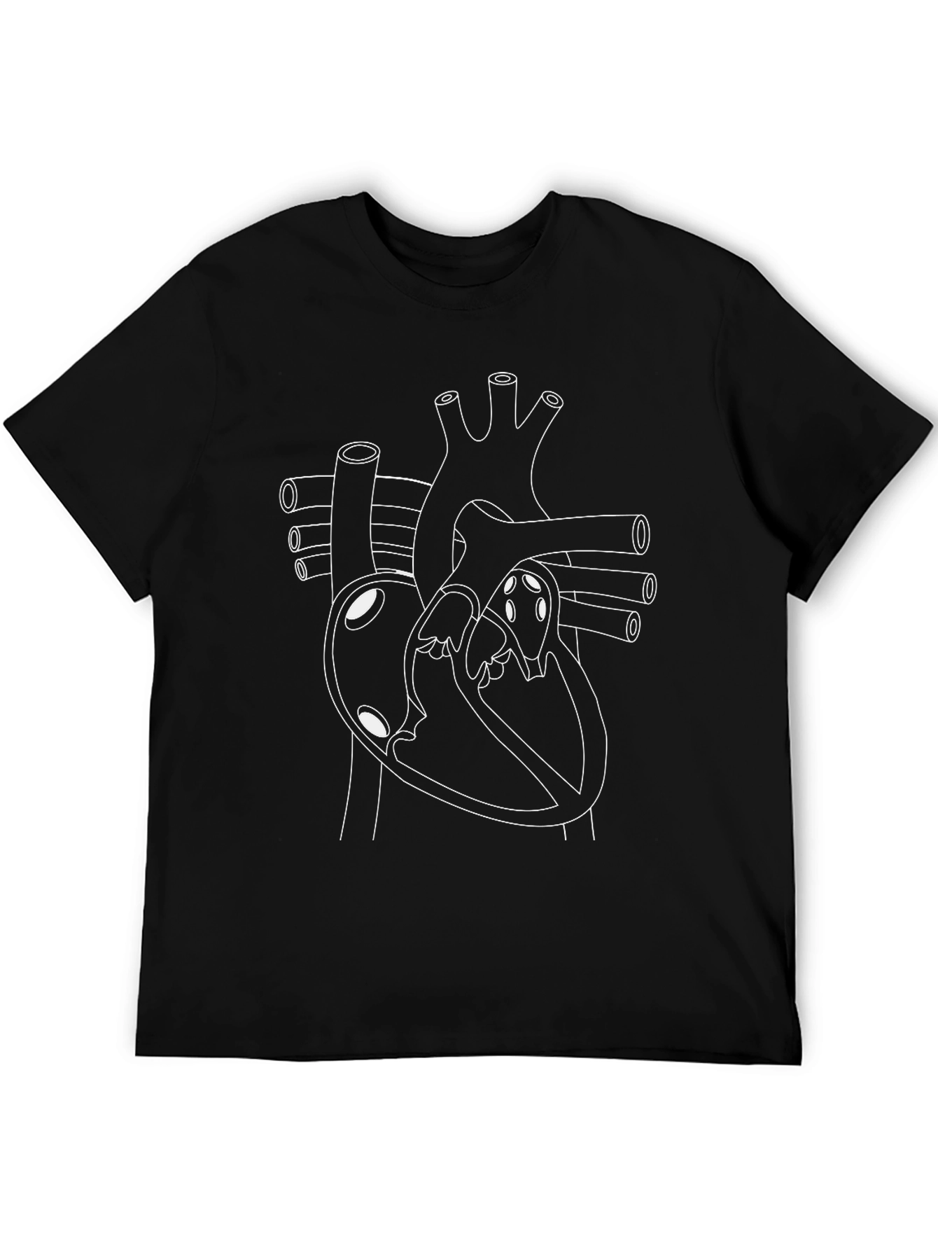 Anatomical Heart Graphic Tee - Black