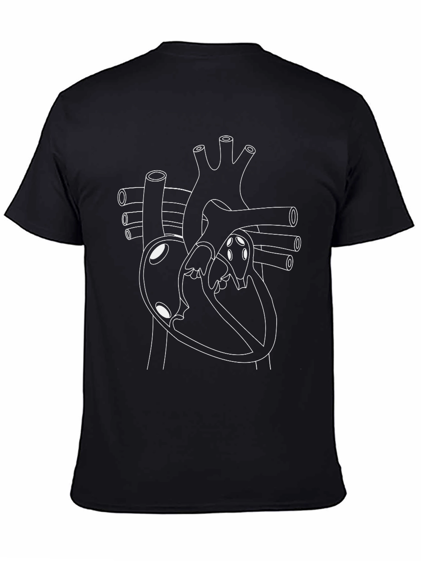 Anatomical Heart Graphic Tee - Black