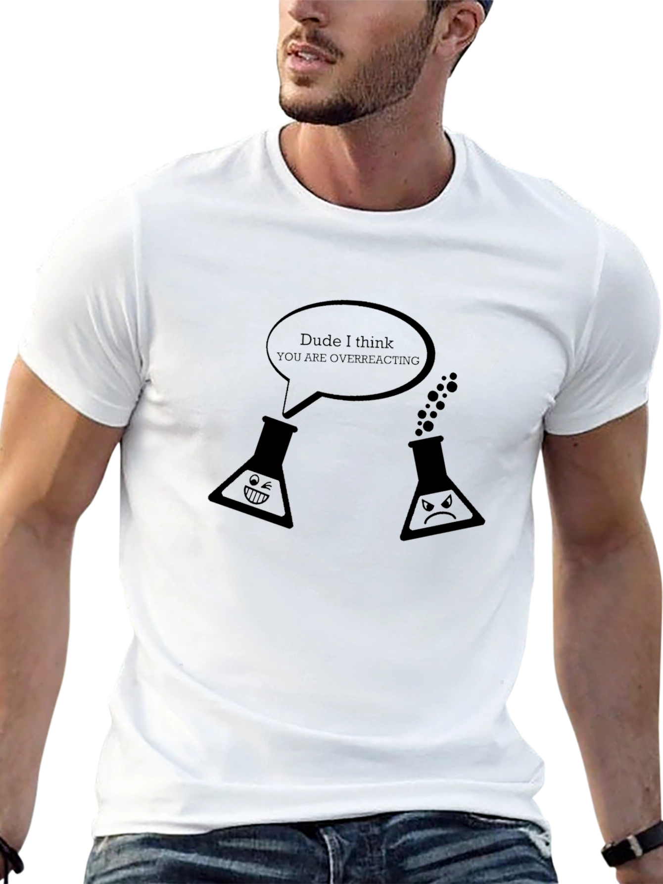Funny Chemistry T-Shirt - Overreacting Science Tee