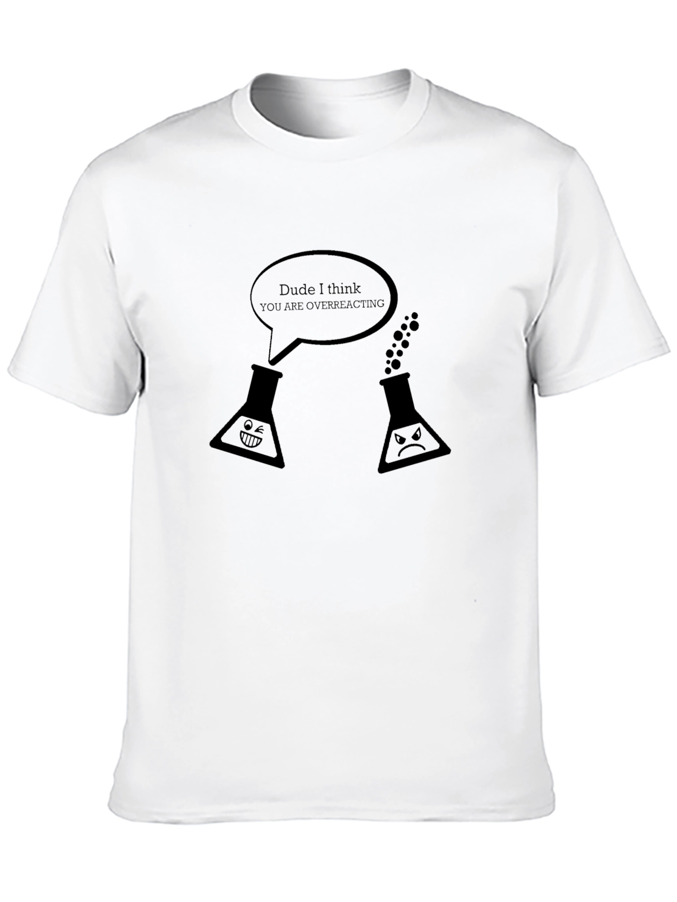 Funny Chemistry T-Shirt - Overreacting Science Tee