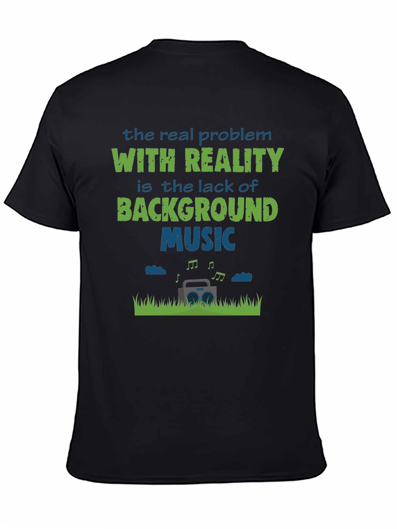 Funny Background Music Graphic T-Shirt