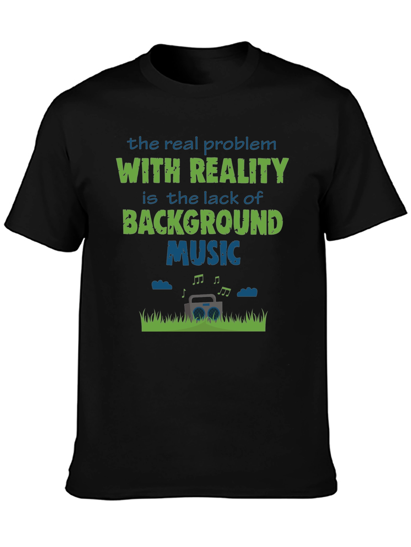 Funny Background Music Graphic T-Shirt
