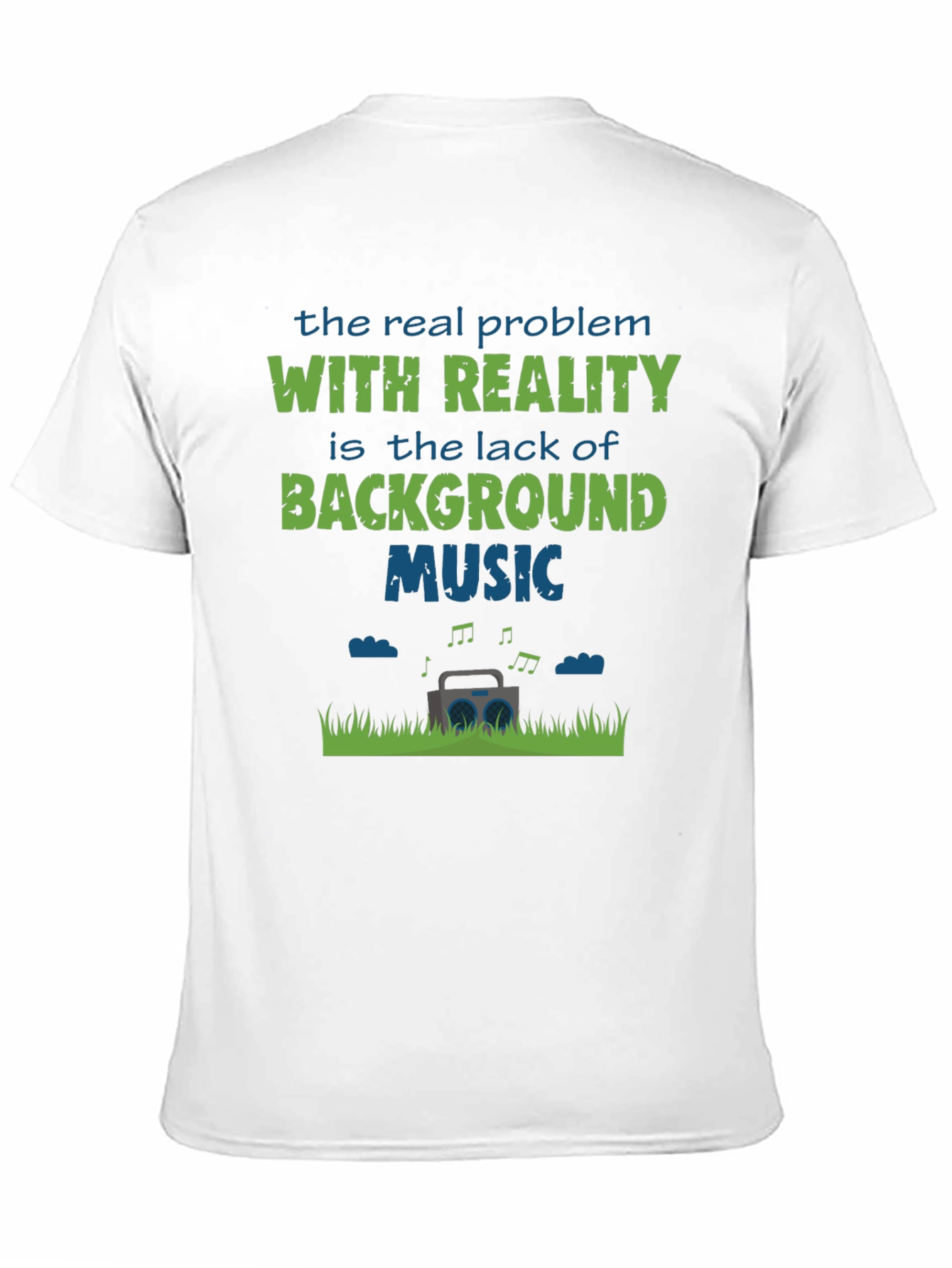 Funny Background Music Graphic T-Shirt