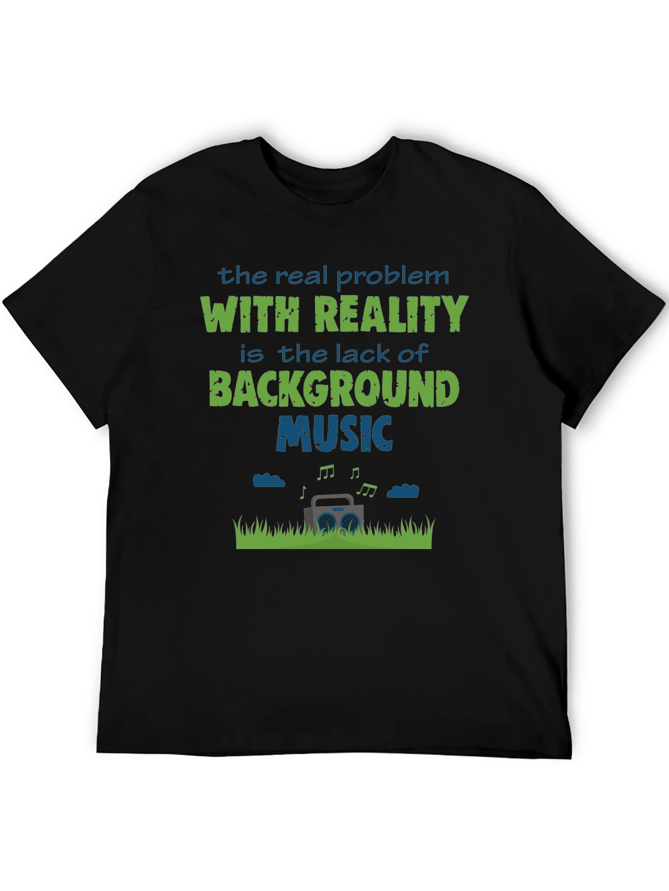 Funny Background Music Graphic T-Shirt