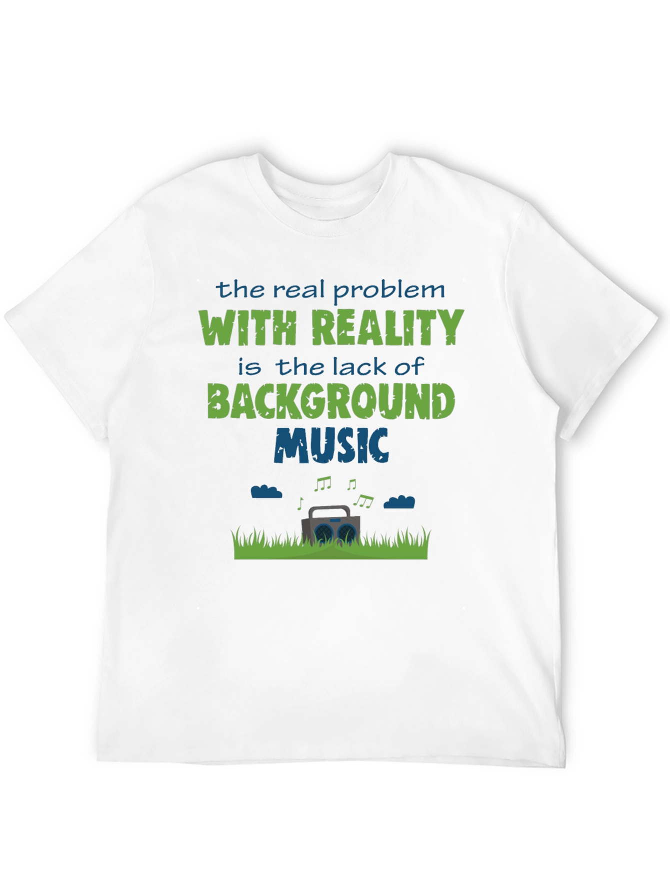 Funny Background Music Graphic T-Shirt