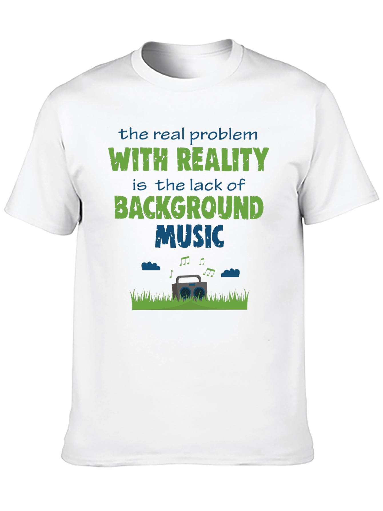 Funny Background Music Graphic T-Shirt