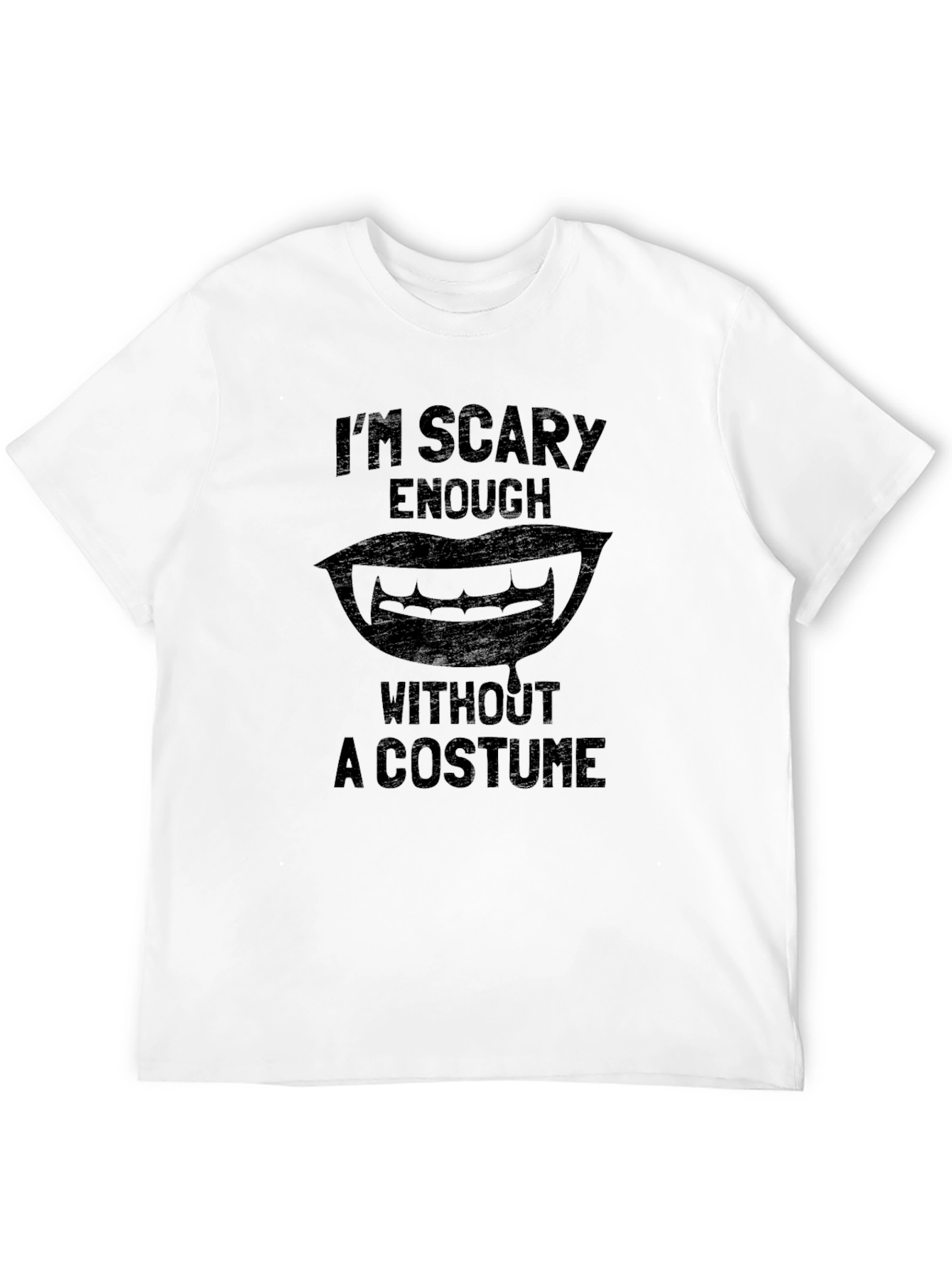 Scary Enough Vampire Graphic T-Shirt