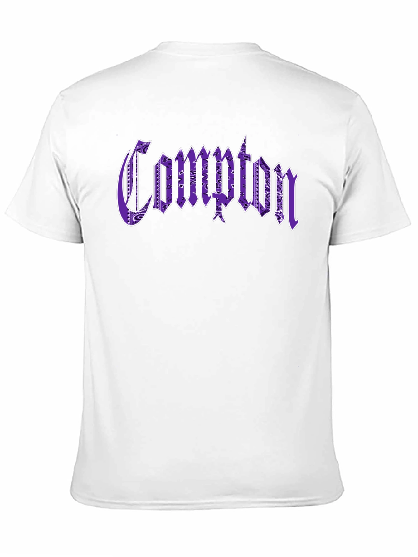 Compton Paisley Print T-Shirt - Black