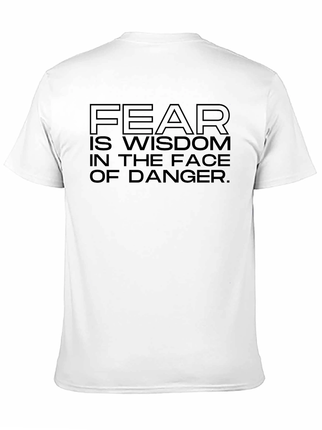 Fear is Wisdom T-Shirt - Black Graphic Tee