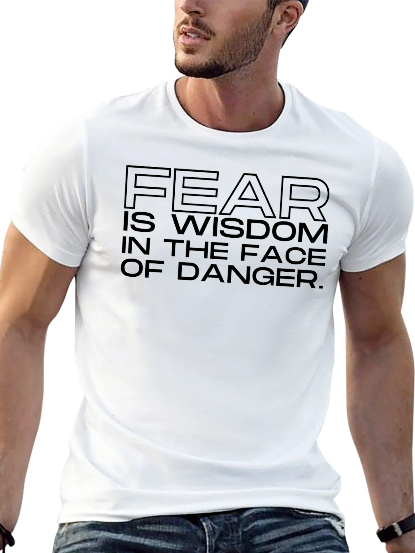 Fear is Wisdom T-Shirt - Black Graphic Tee