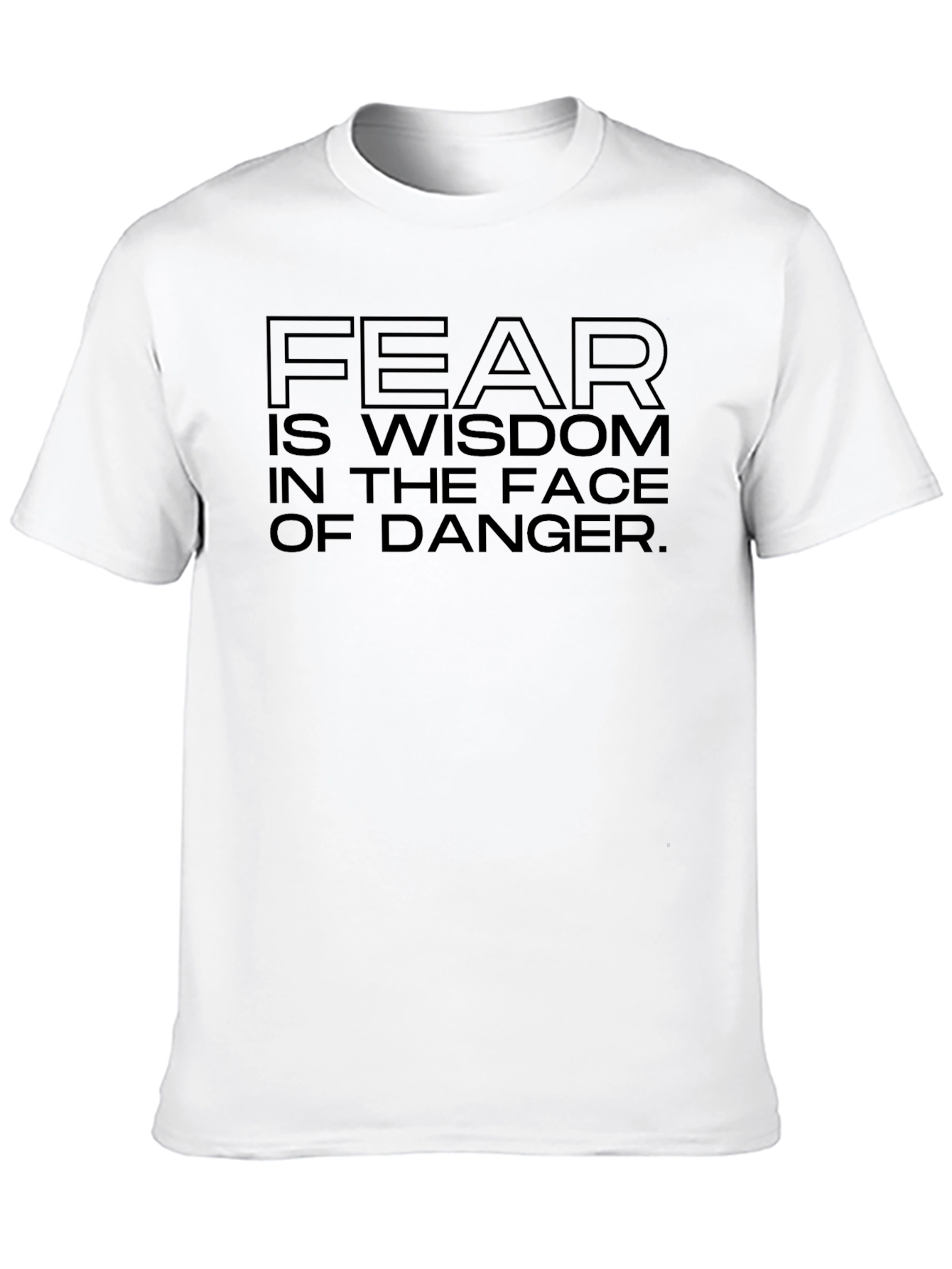 Fear is Wisdom T-Shirt - Black Graphic Tee