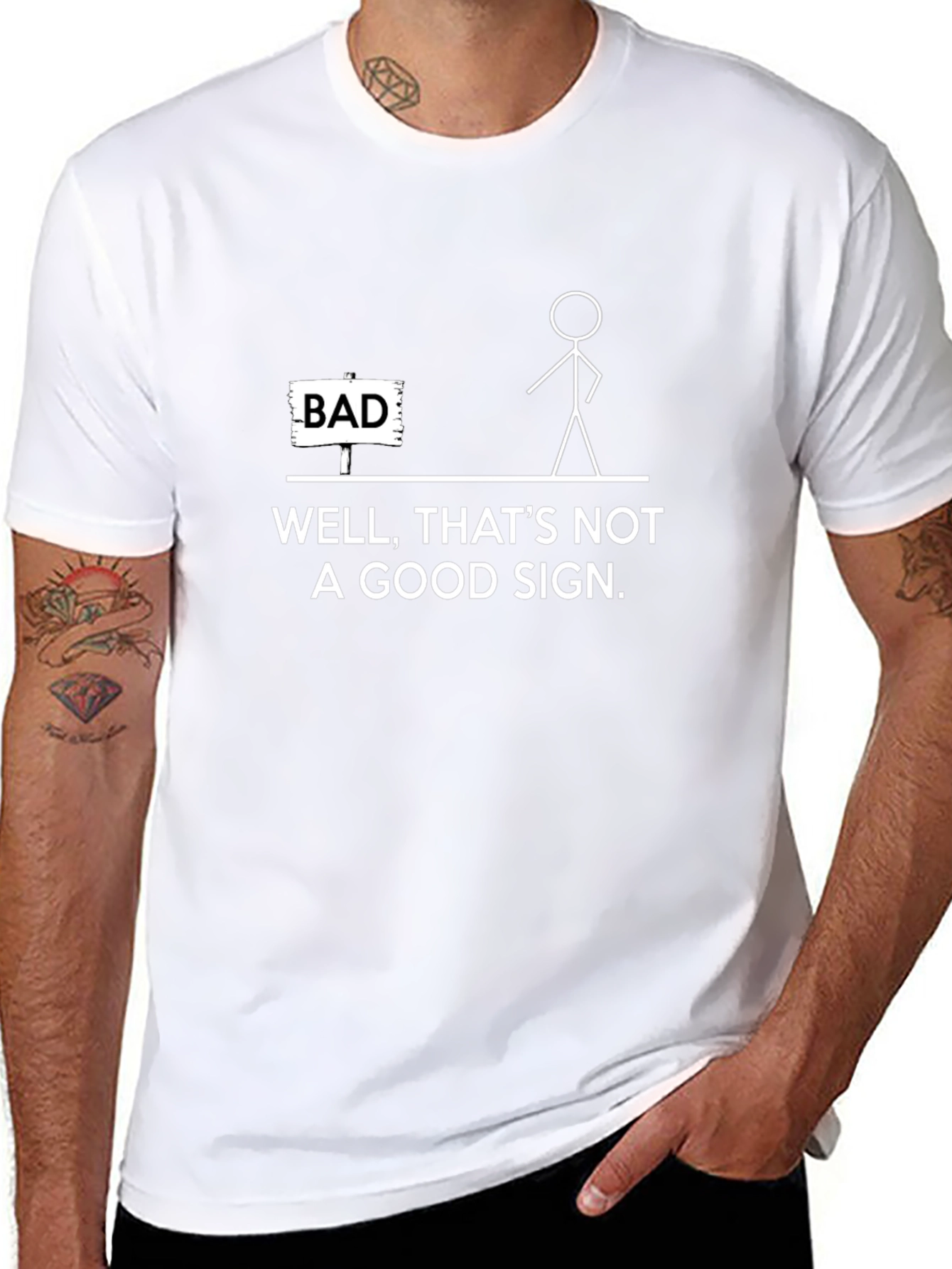 Funny Bad Sign Graphic T-Shirt