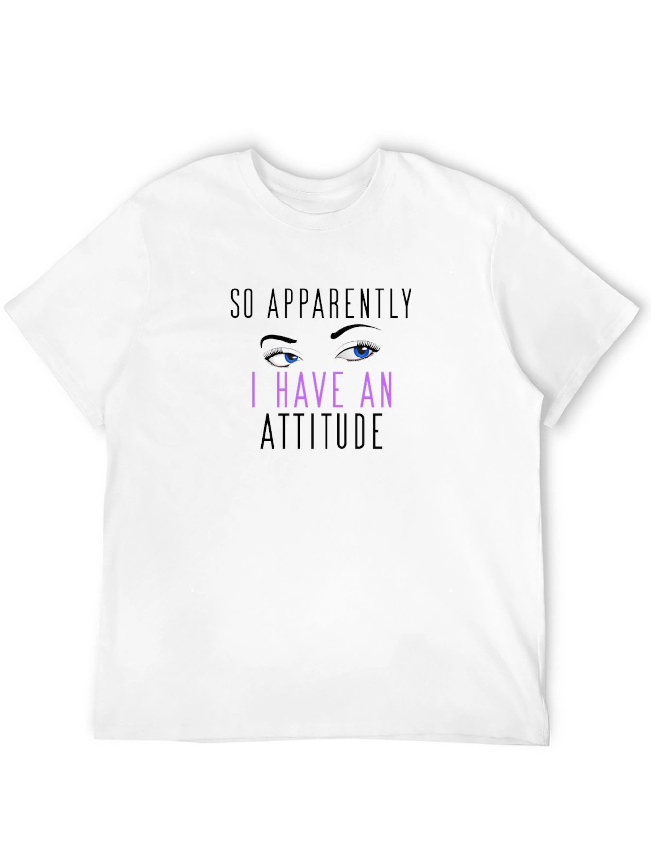 Sassy Attitude Graphic Tee - Black Cotton Blend