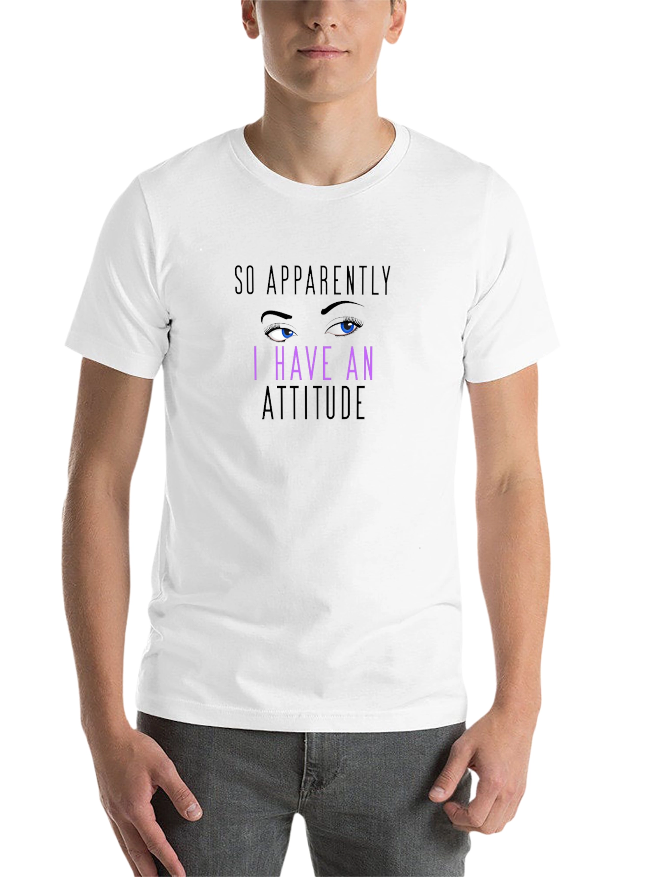 Sassy Attitude Graphic Tee - Black Cotton Blend