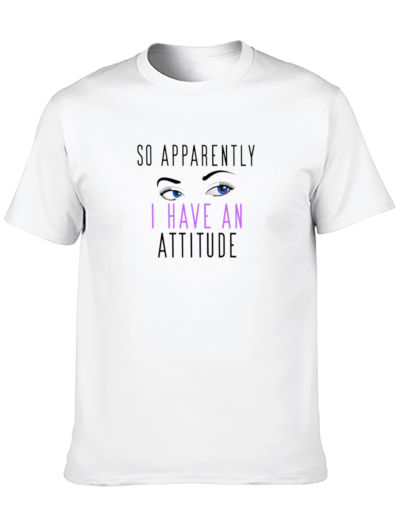 Sassy Attitude Graphic Tee - Black Cotton Blend