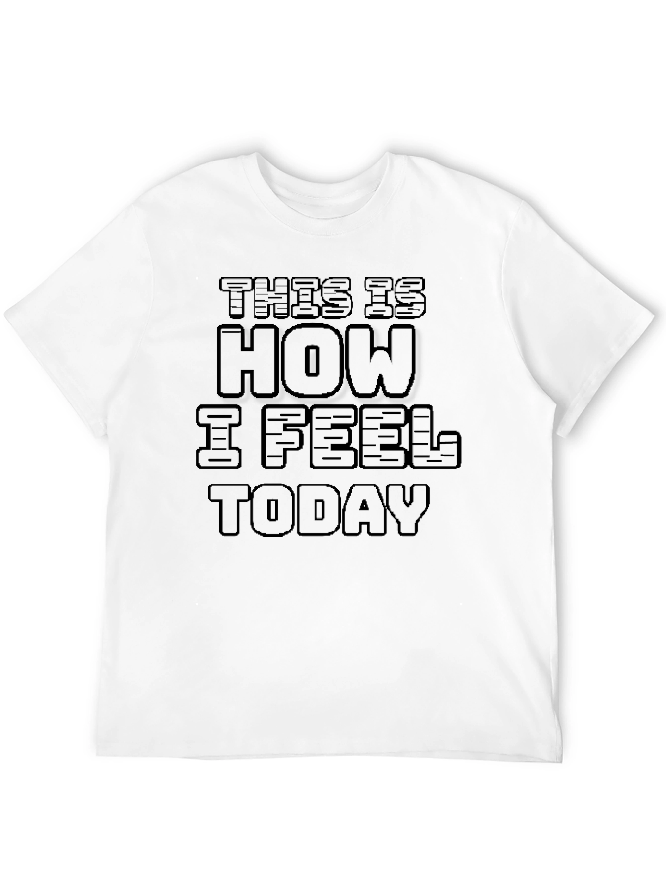 Mens This is How I Feel Today Black T-Shirt
