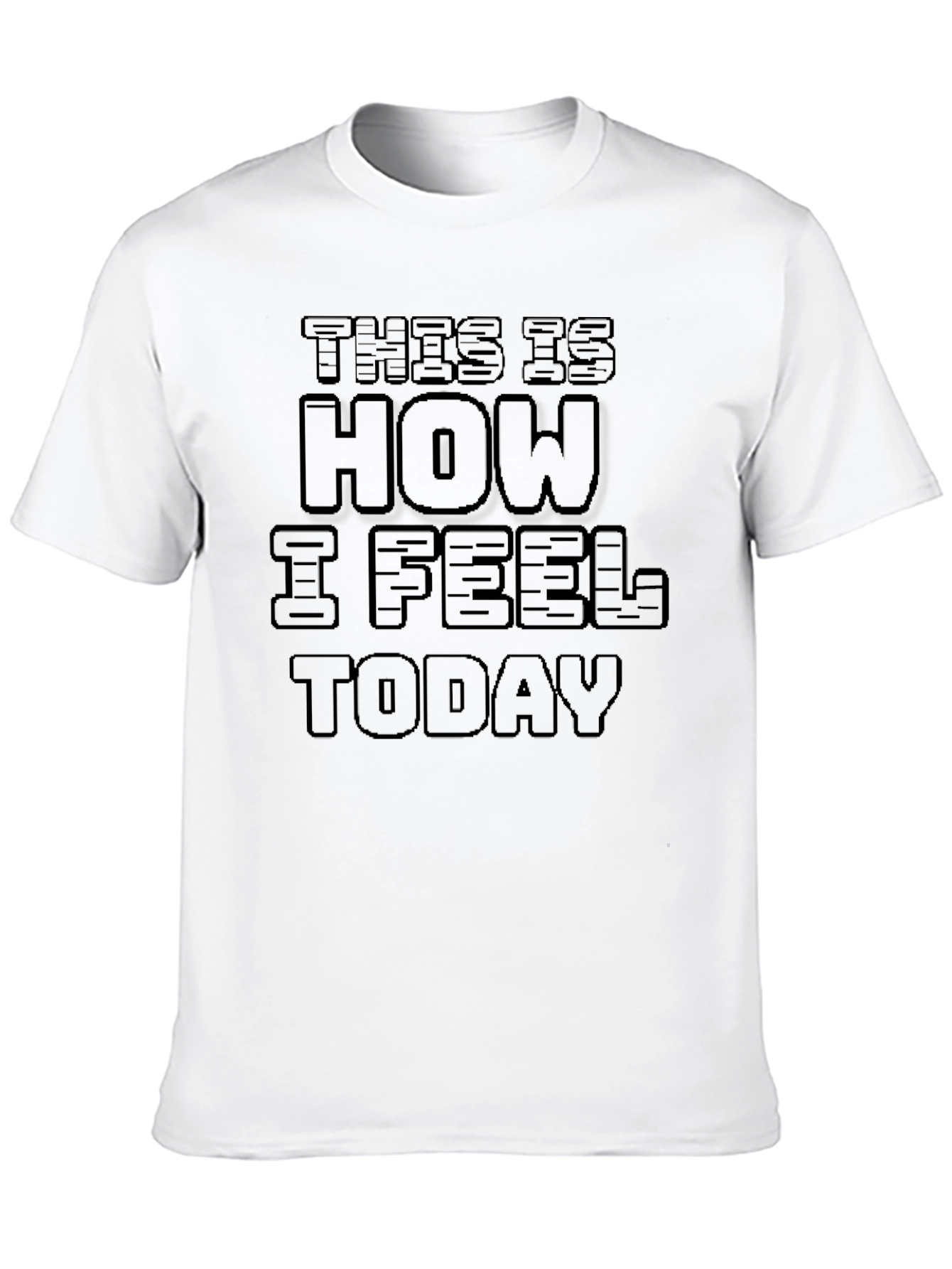 Mens This is How I Feel Today Black T-Shirt