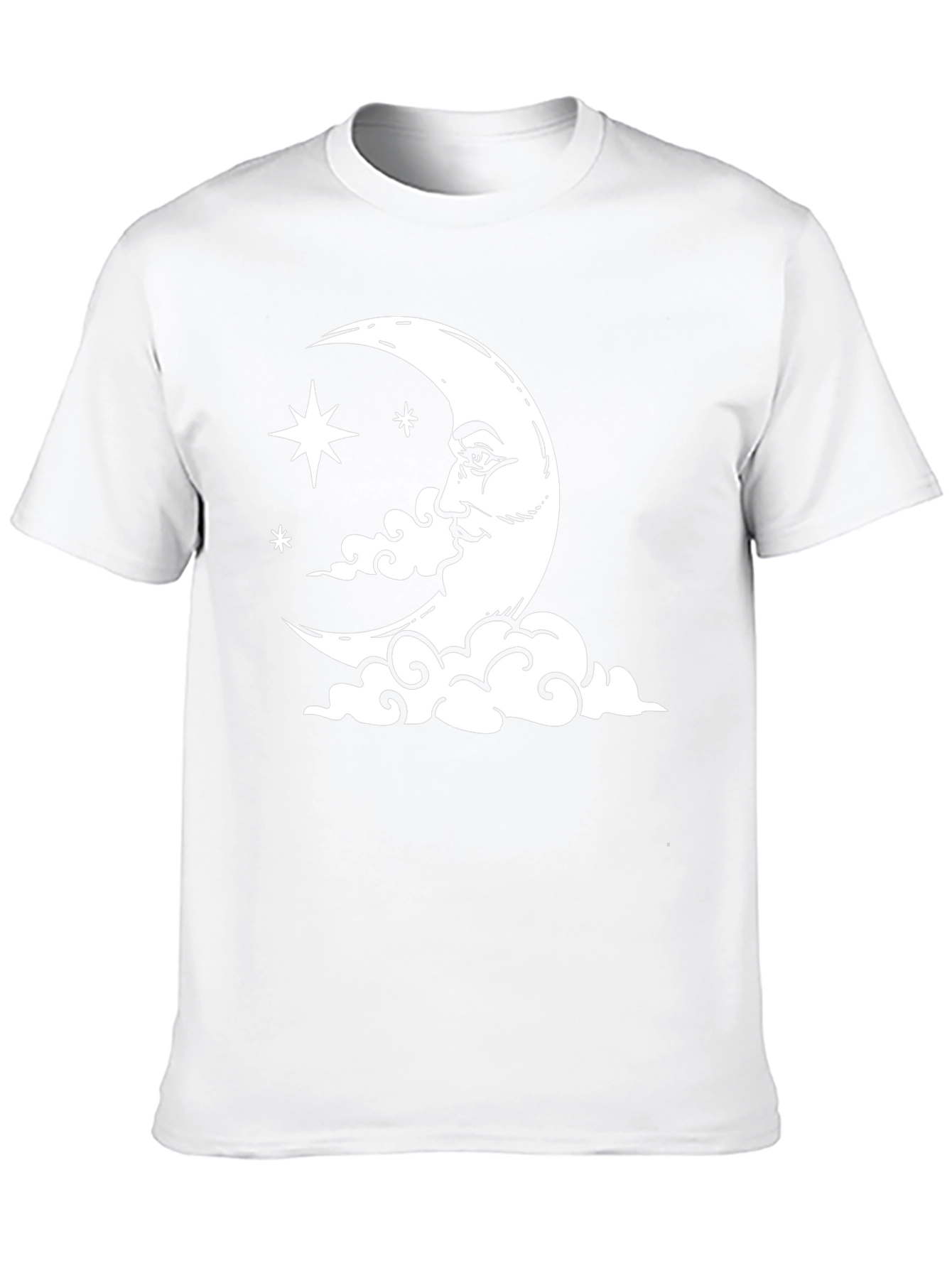 Celestial Moon & Stars Graphic T-Shirt