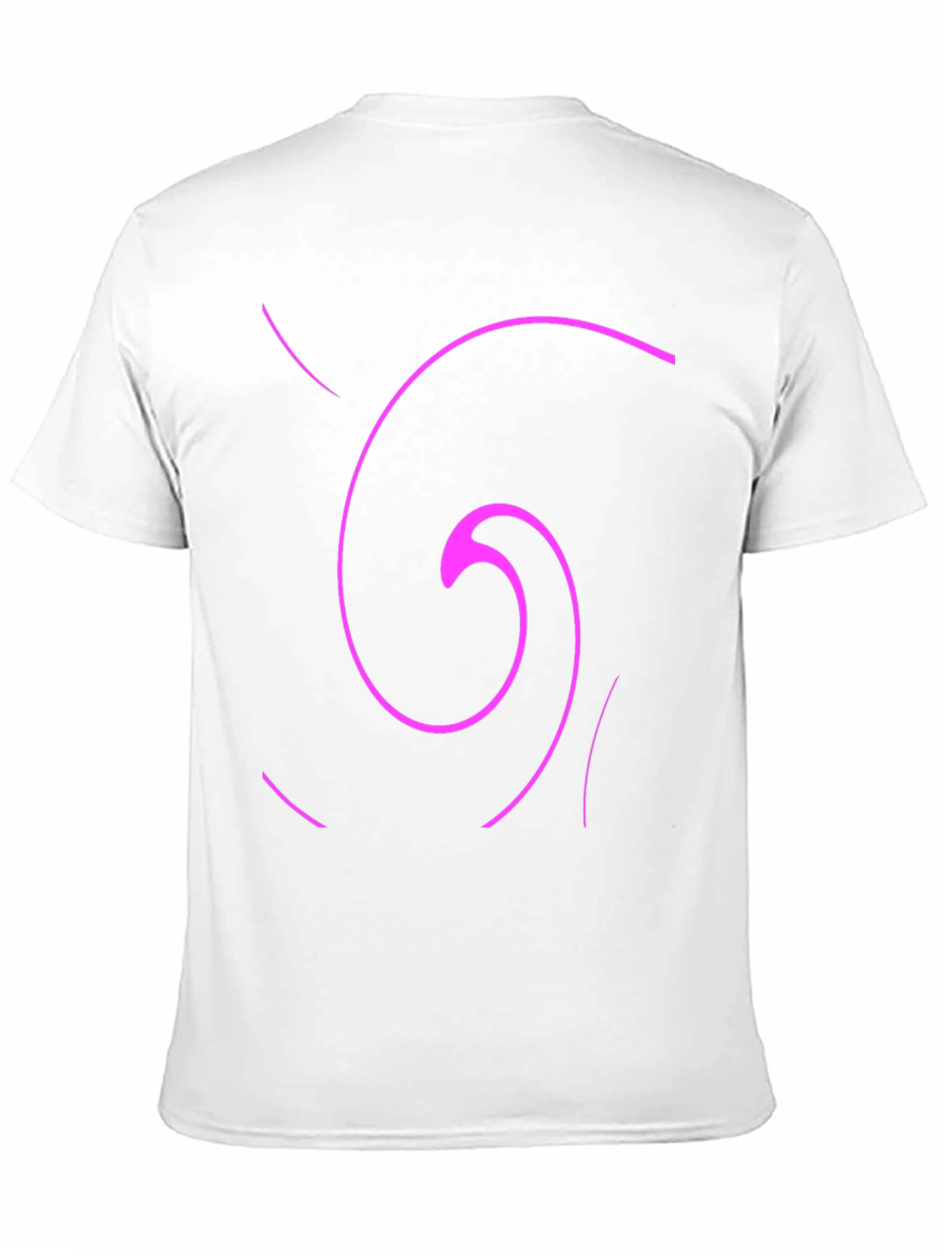 Abstract Swirl Graphic Tee - Casual Black T-Shirt