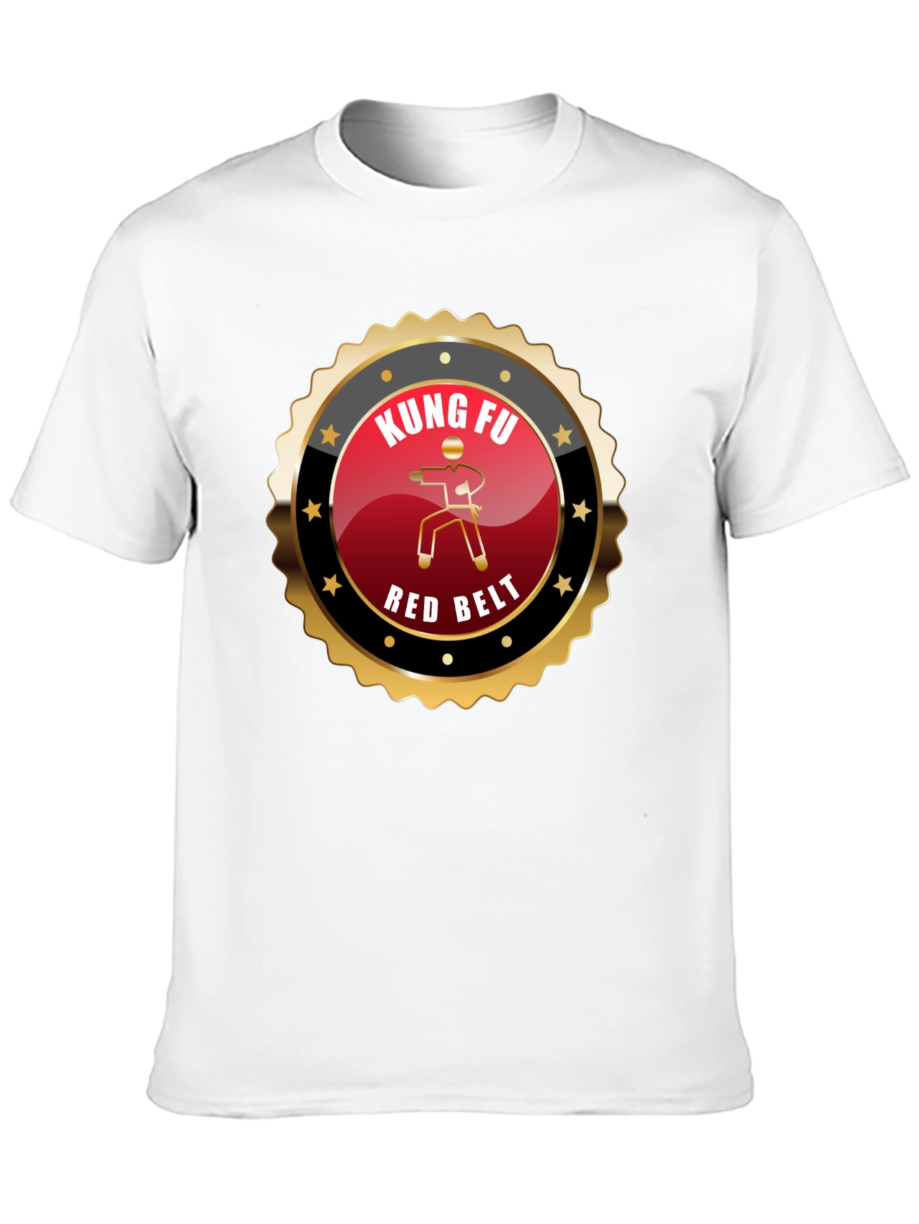 Kung Fu Red Belt T-Shirt - Martial Arts Design
