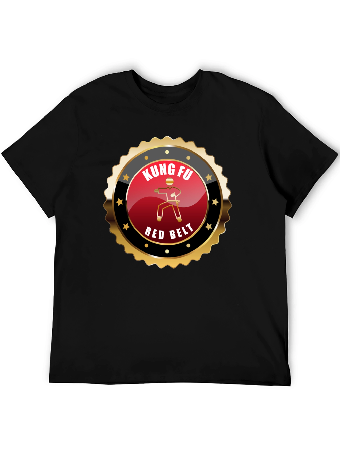 Kung Fu Red Belt T-Shirt - Martial Arts Design