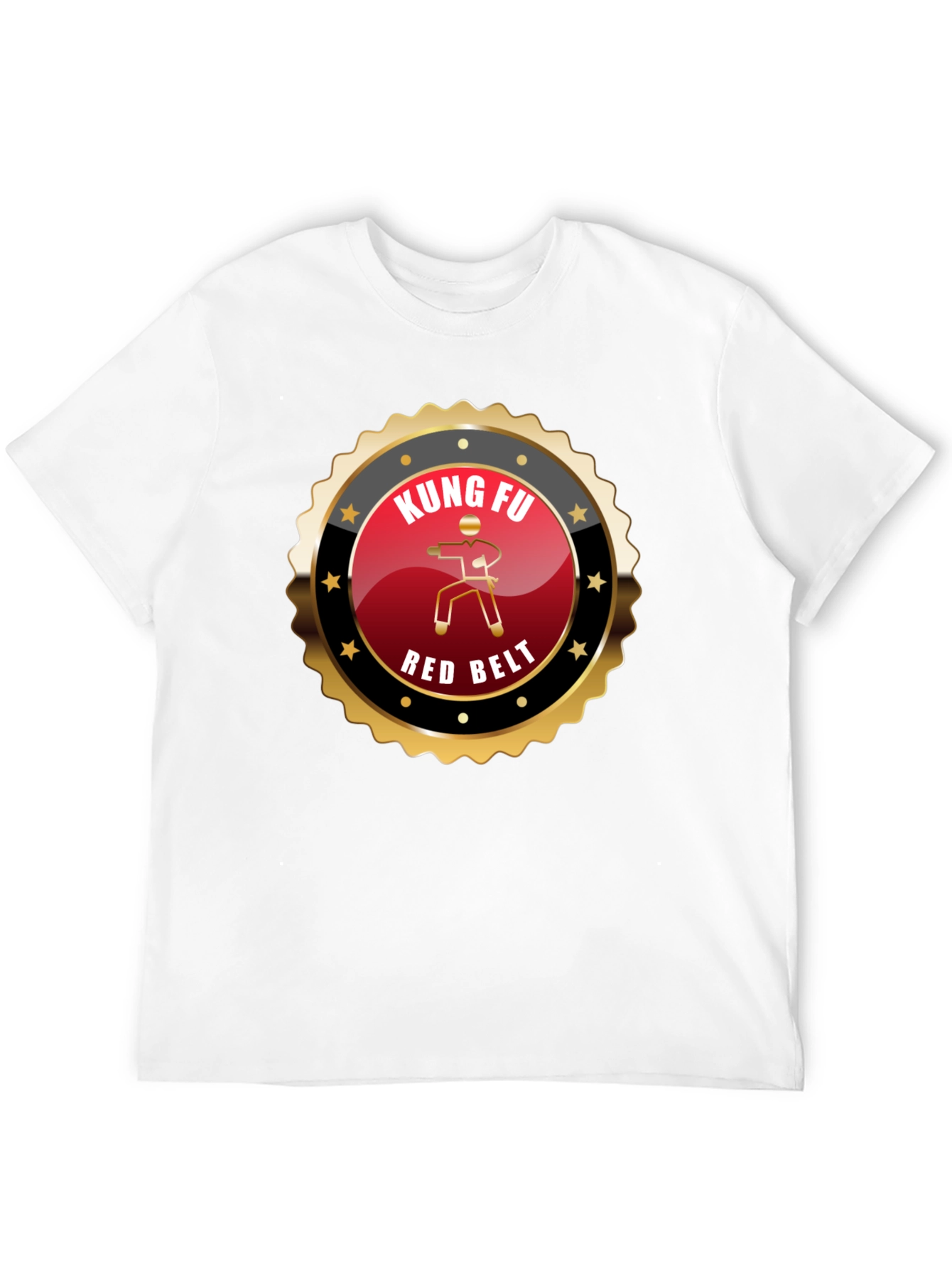 Kung Fu Red Belt T-Shirt - Martial Arts Design