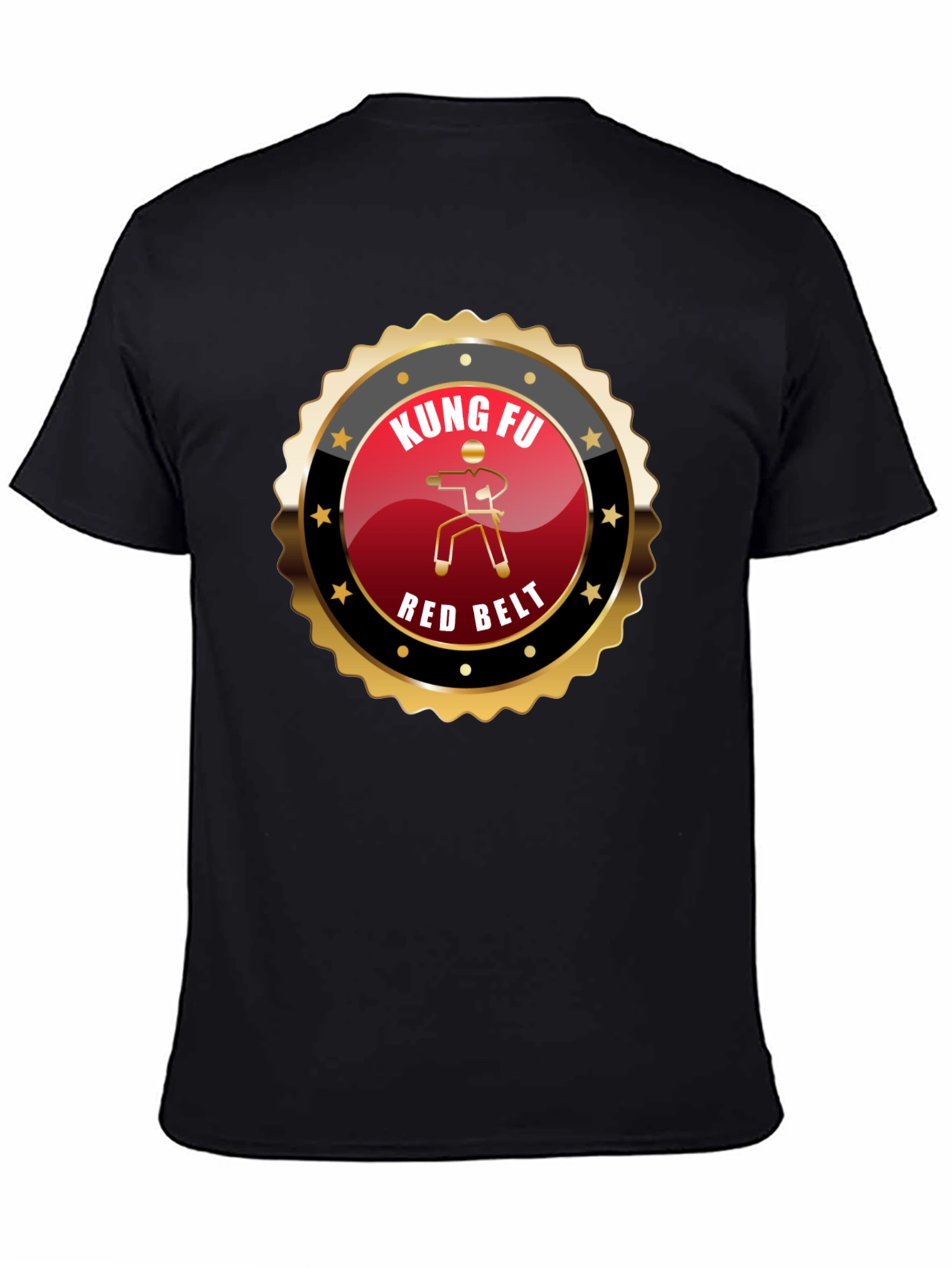 Kung Fu Red Belt T-Shirt - Martial Arts Design