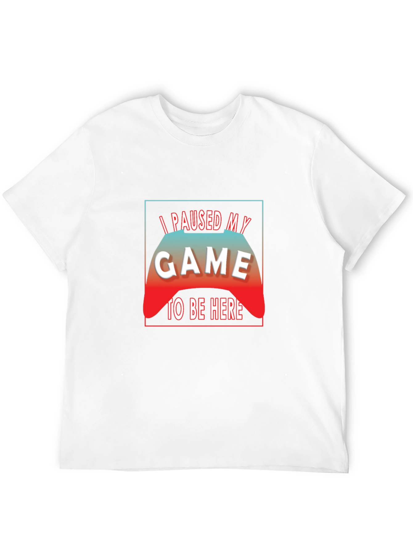 I Paused My Game to Be Here Black T-Shirt