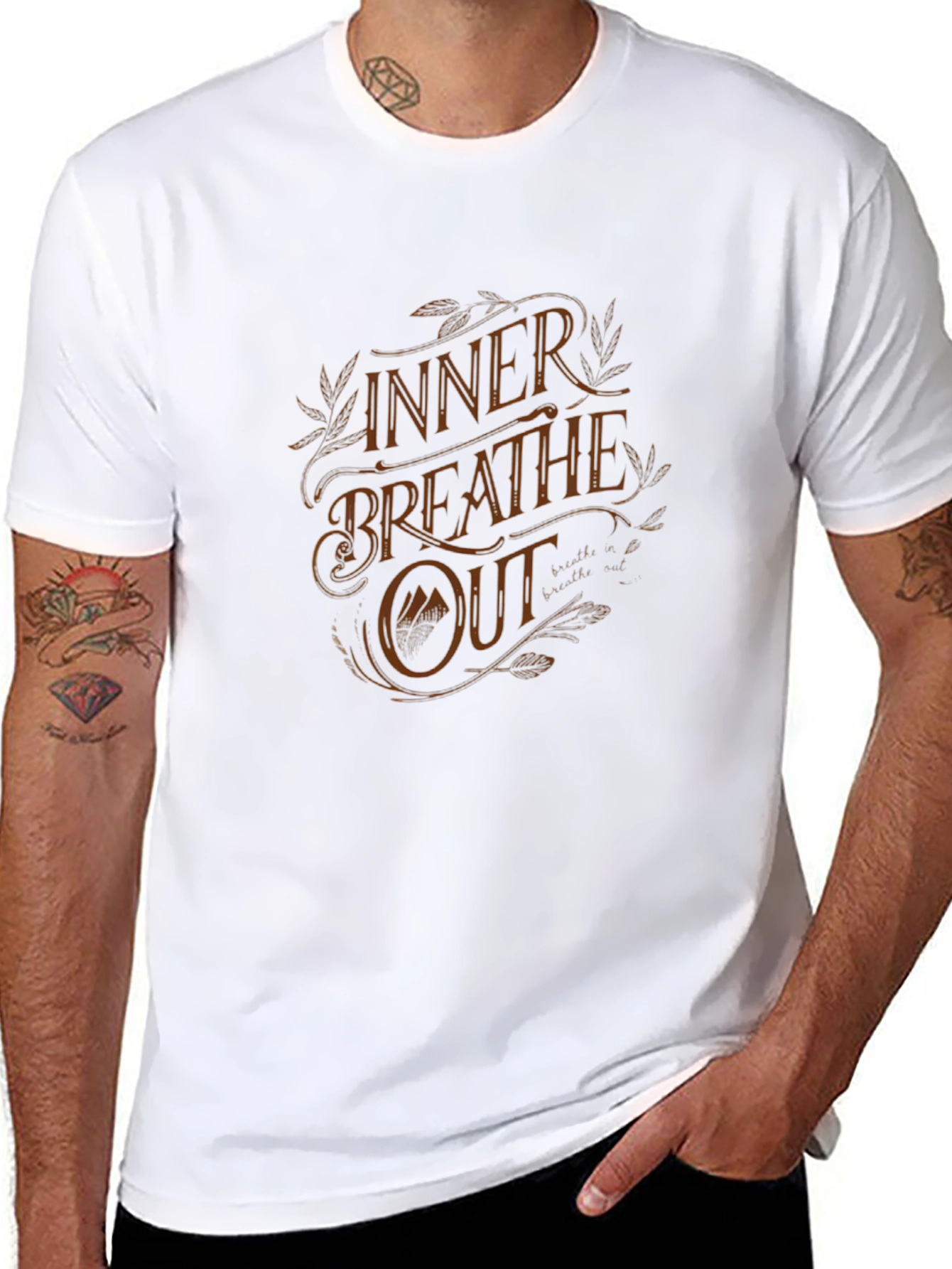 Inner Breathe Out Graphic Tee - Relaxed Fit