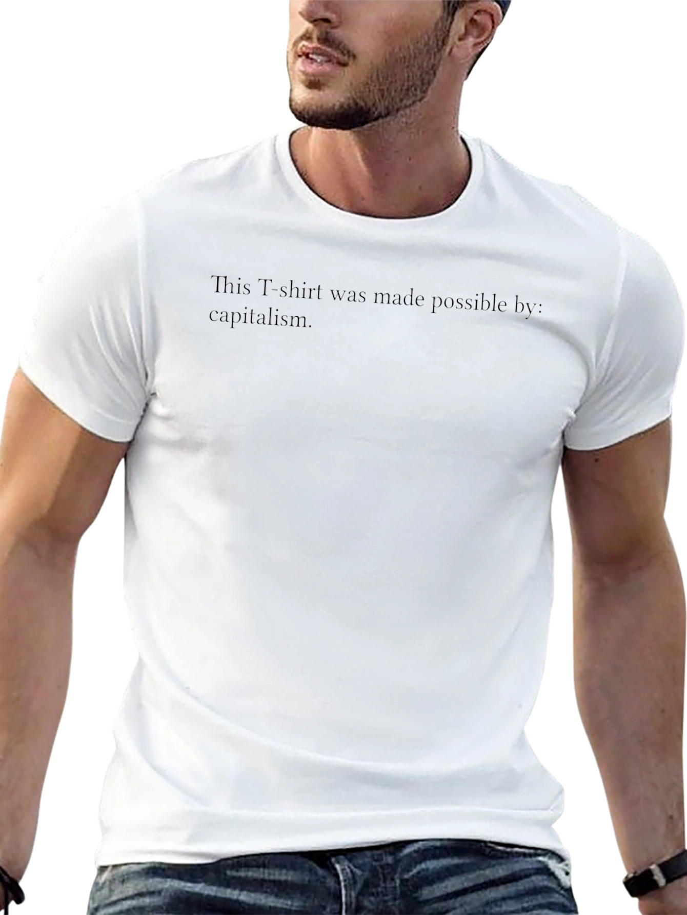 Capitalism Made It: Black Graphic Tee